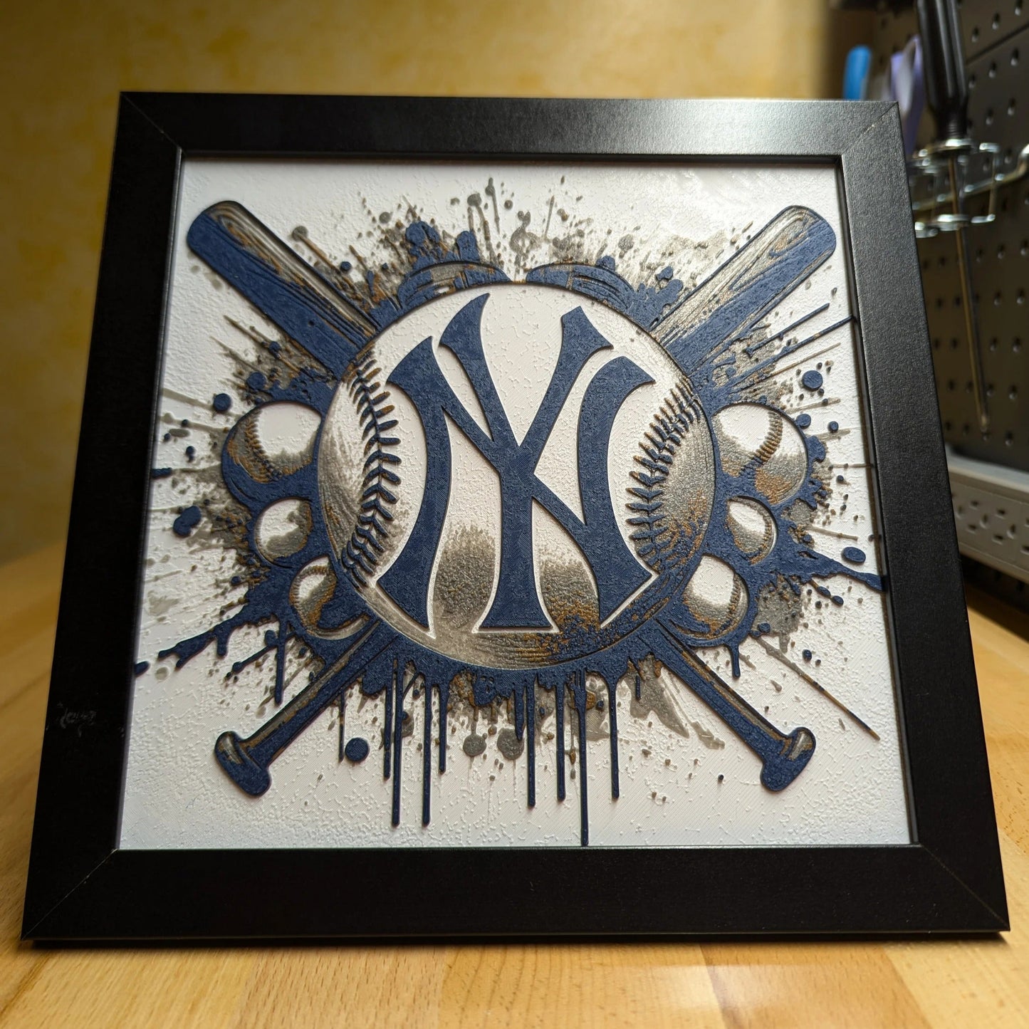 New York Yankees Wall/Desk Decor, Hueforge