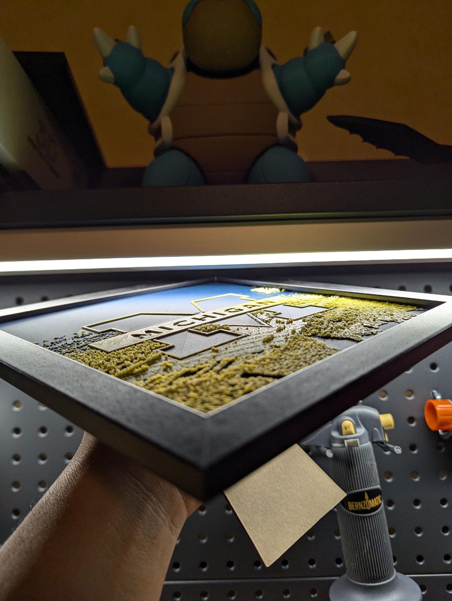 University of Michigan Logo Wall/Desk Decor, Hueforge