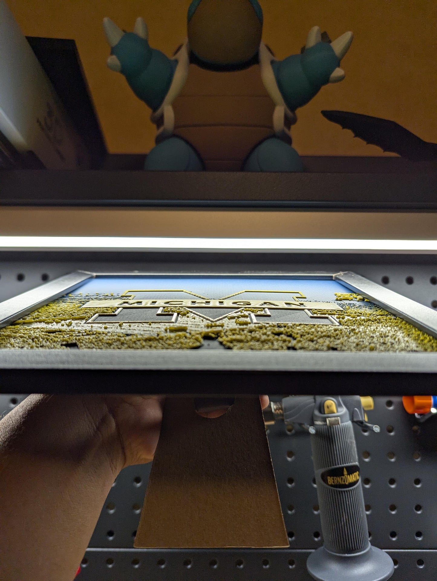 University of Michigan Logo Wall/Desk Decor, Hueforge