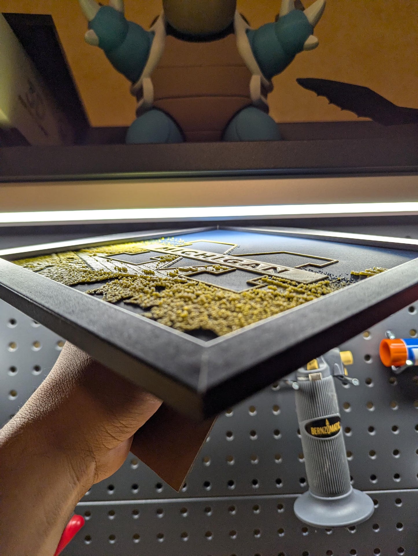 University of Michigan Logo Wall/Desk Decor, Hueforge