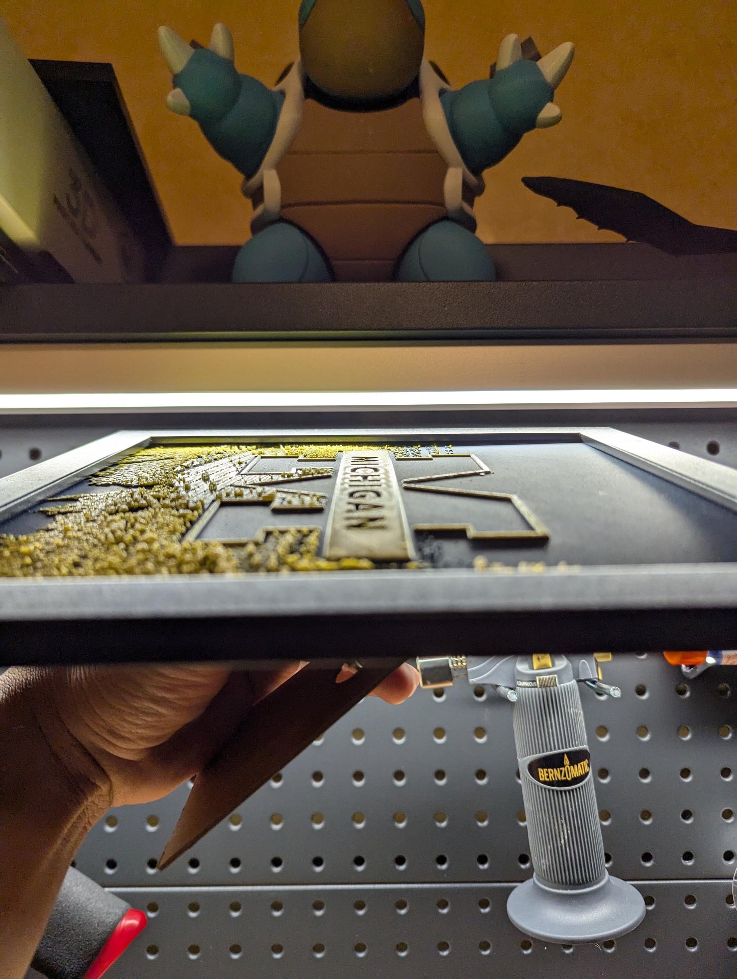 University of Michigan Logo Wall/Desk Decor, Hueforge