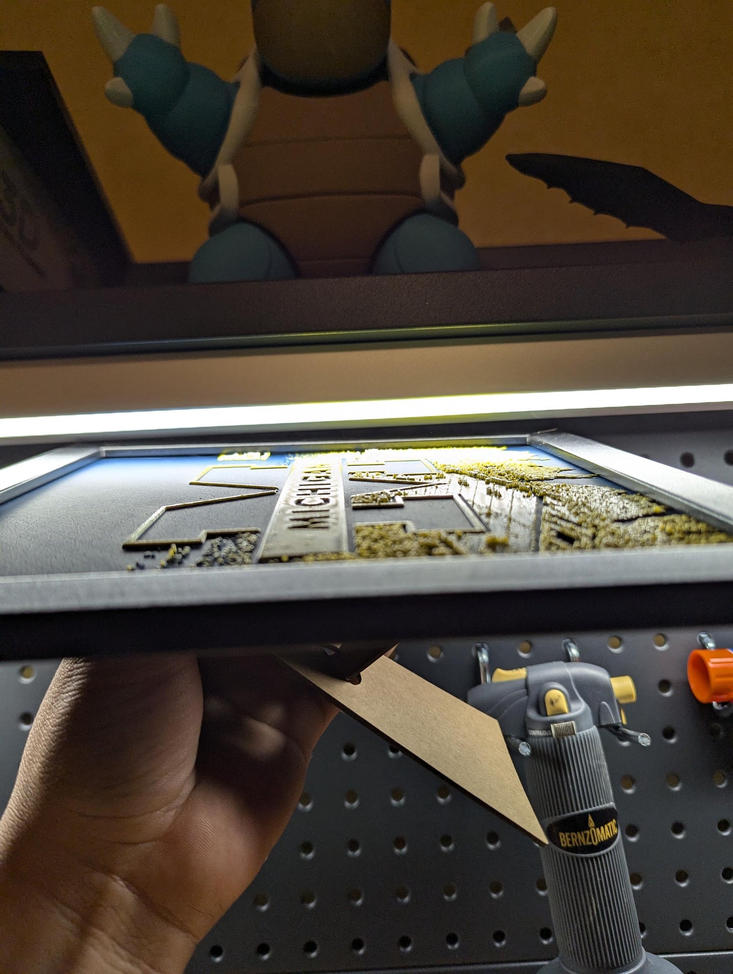 University of Michigan Logo Wall/Desk Decor, Hueforge