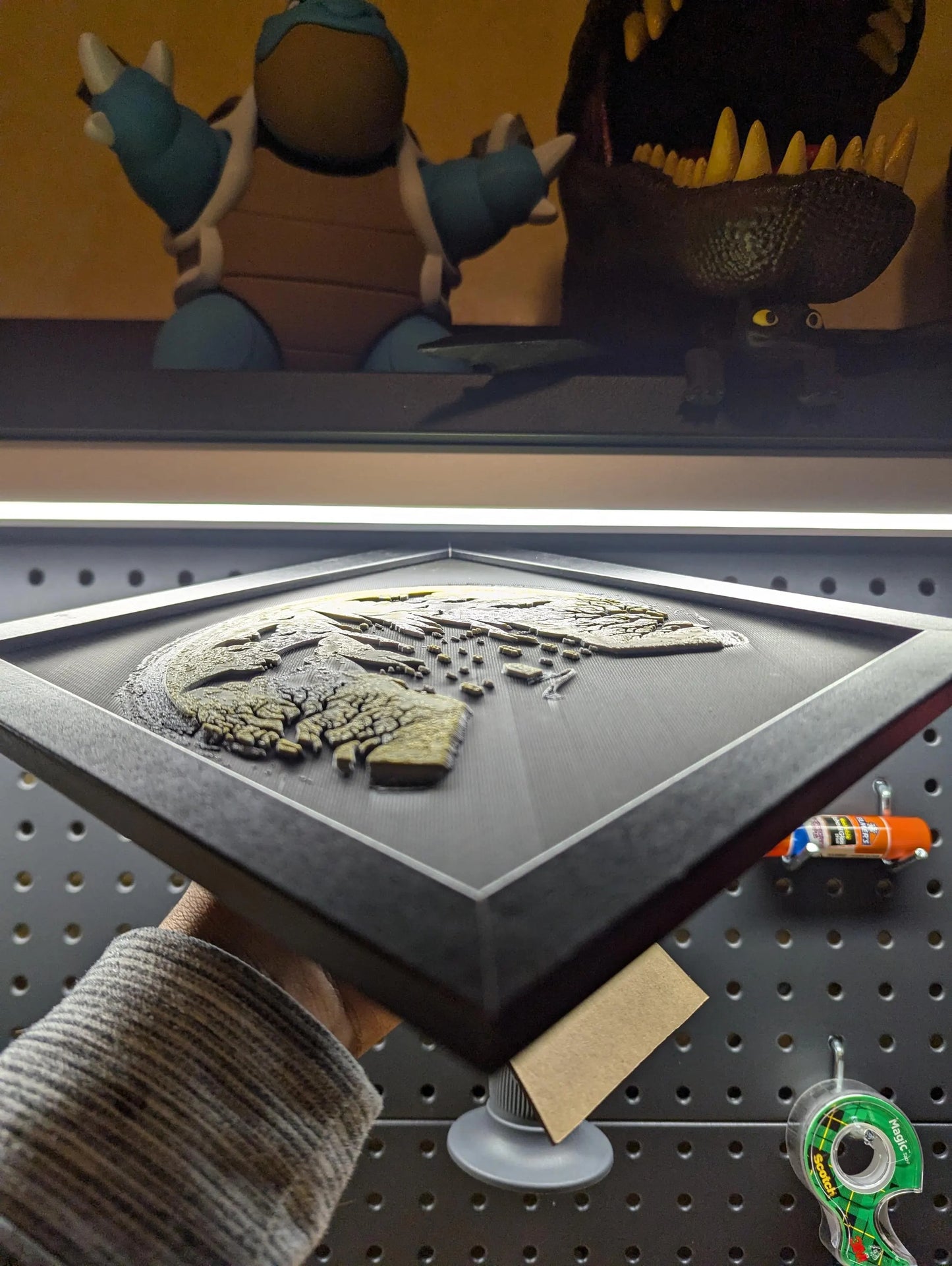 Haunted Castle Wall/Desk Decor, Hueforge