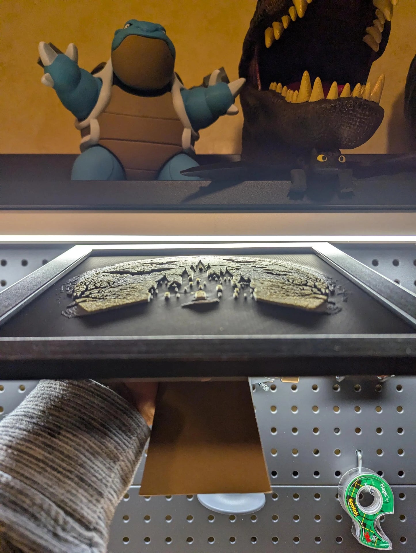 Haunted Castle Wall/Desk Decor, Hueforge