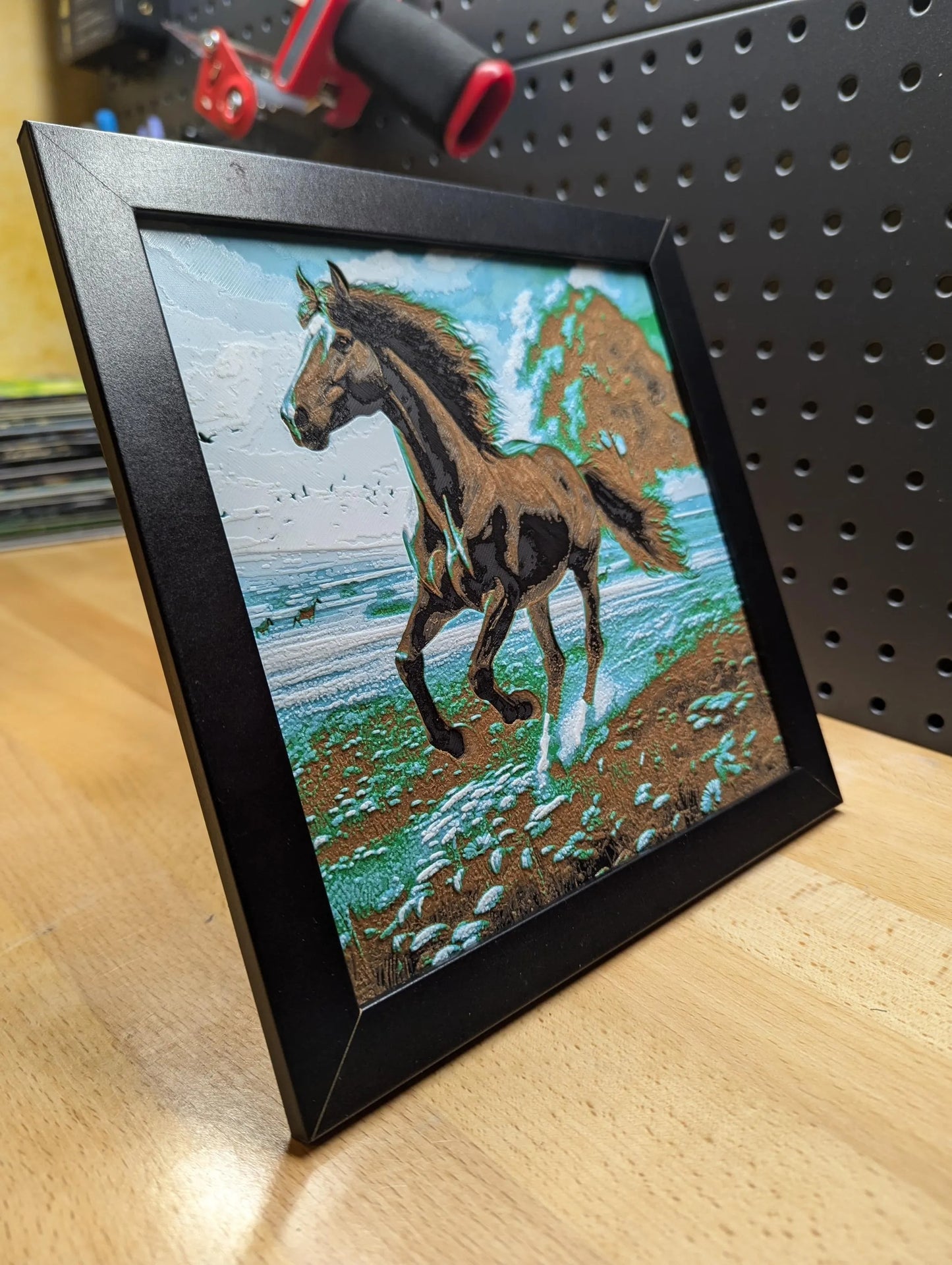 Horse Wall/Desk Decor, Hueforge
