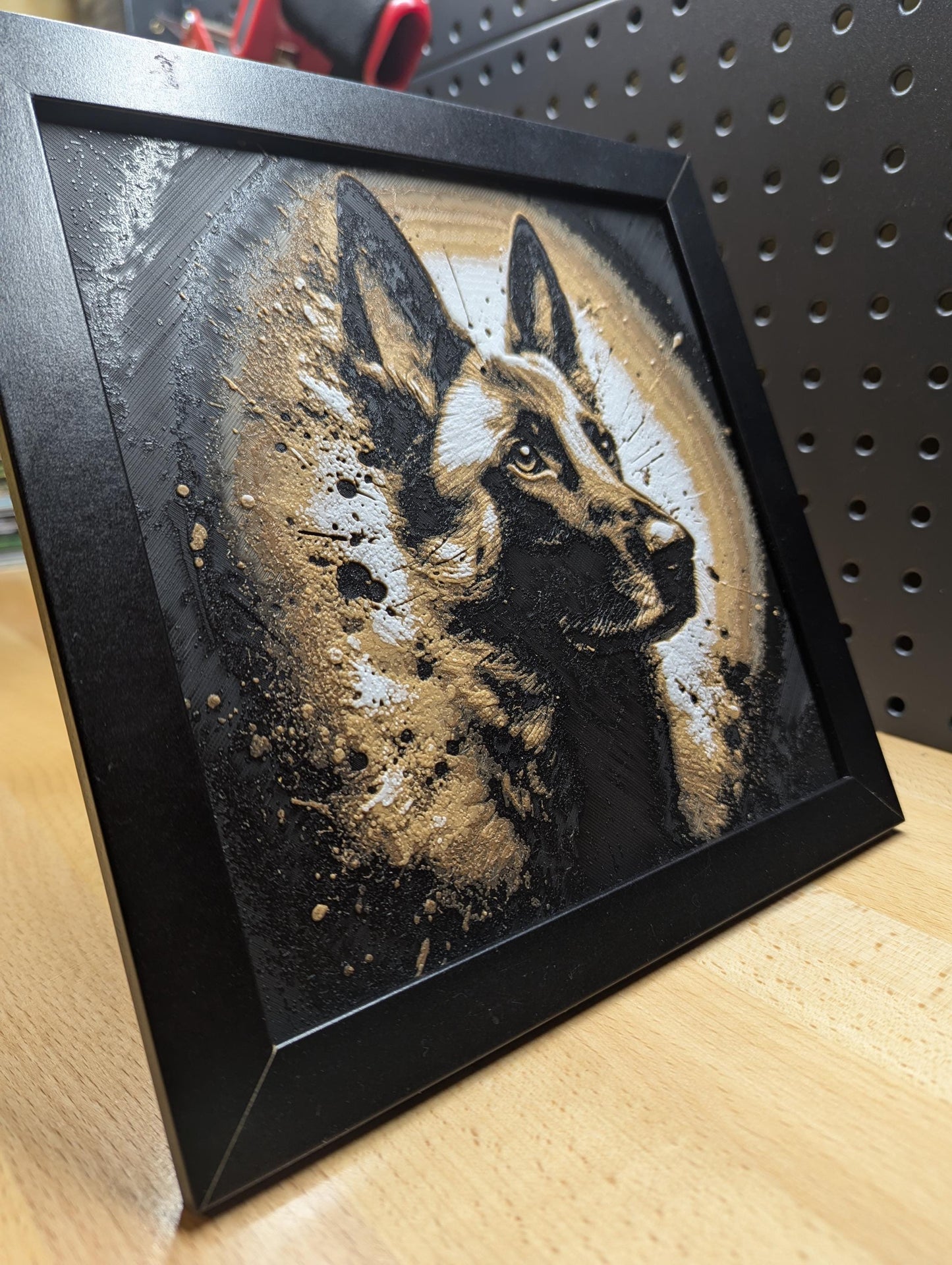 Belgian Malinois Wall/Desk Decor, Hueforge