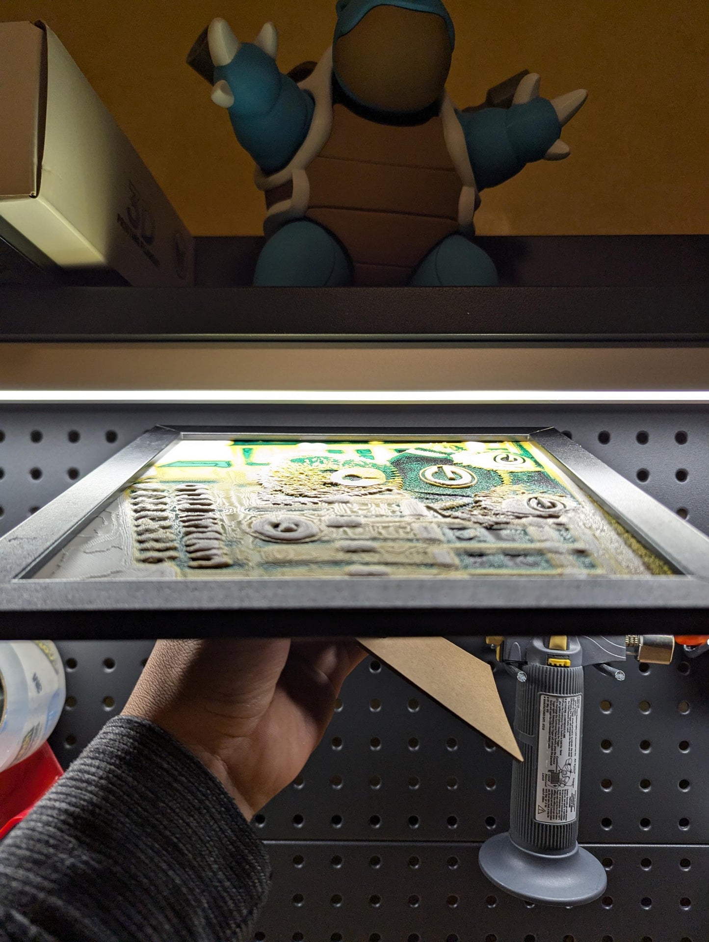 Green Bay Packers Teddy Bear Lambeau Field Wall/Desk Decor, Hueforge