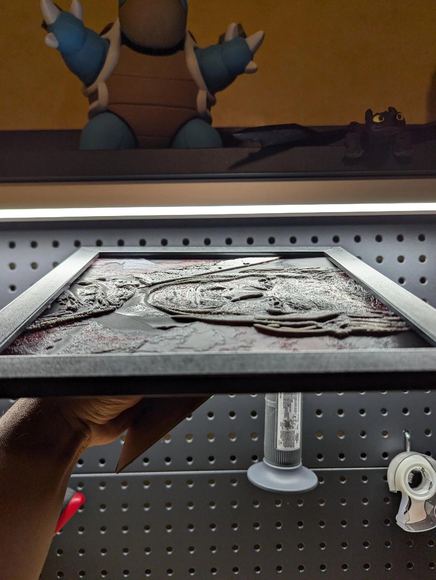 Dexter Morgan Wielding Knife Wall/Desk Decor, Hueforge