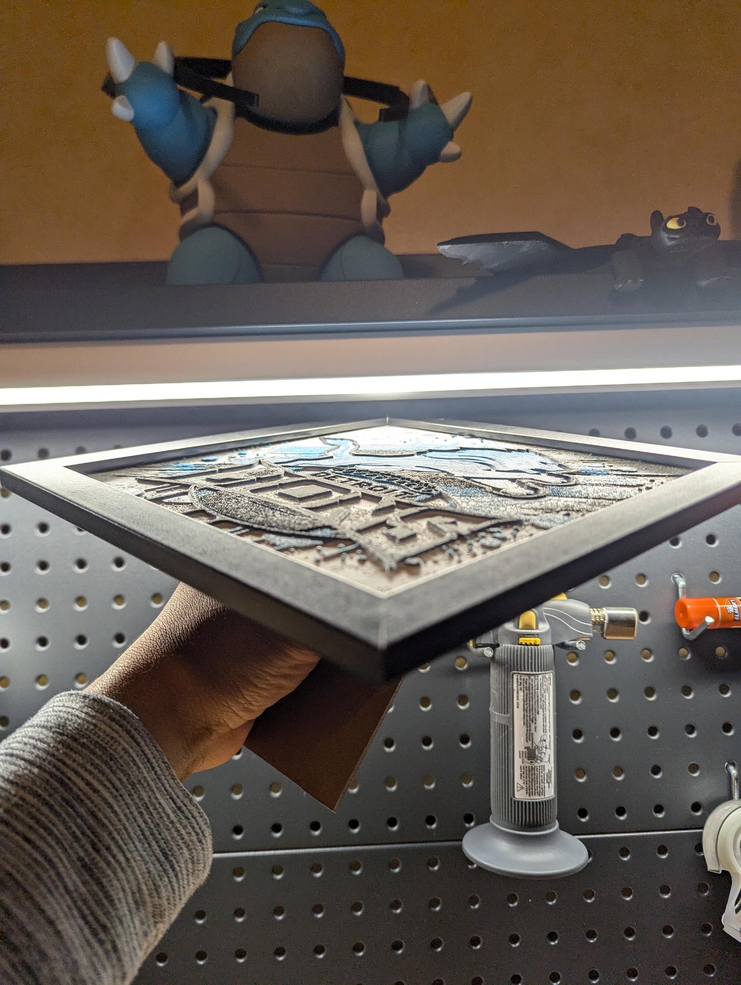 Detroit Lions Team Logo Wall/Desk Decor, Hueforge
