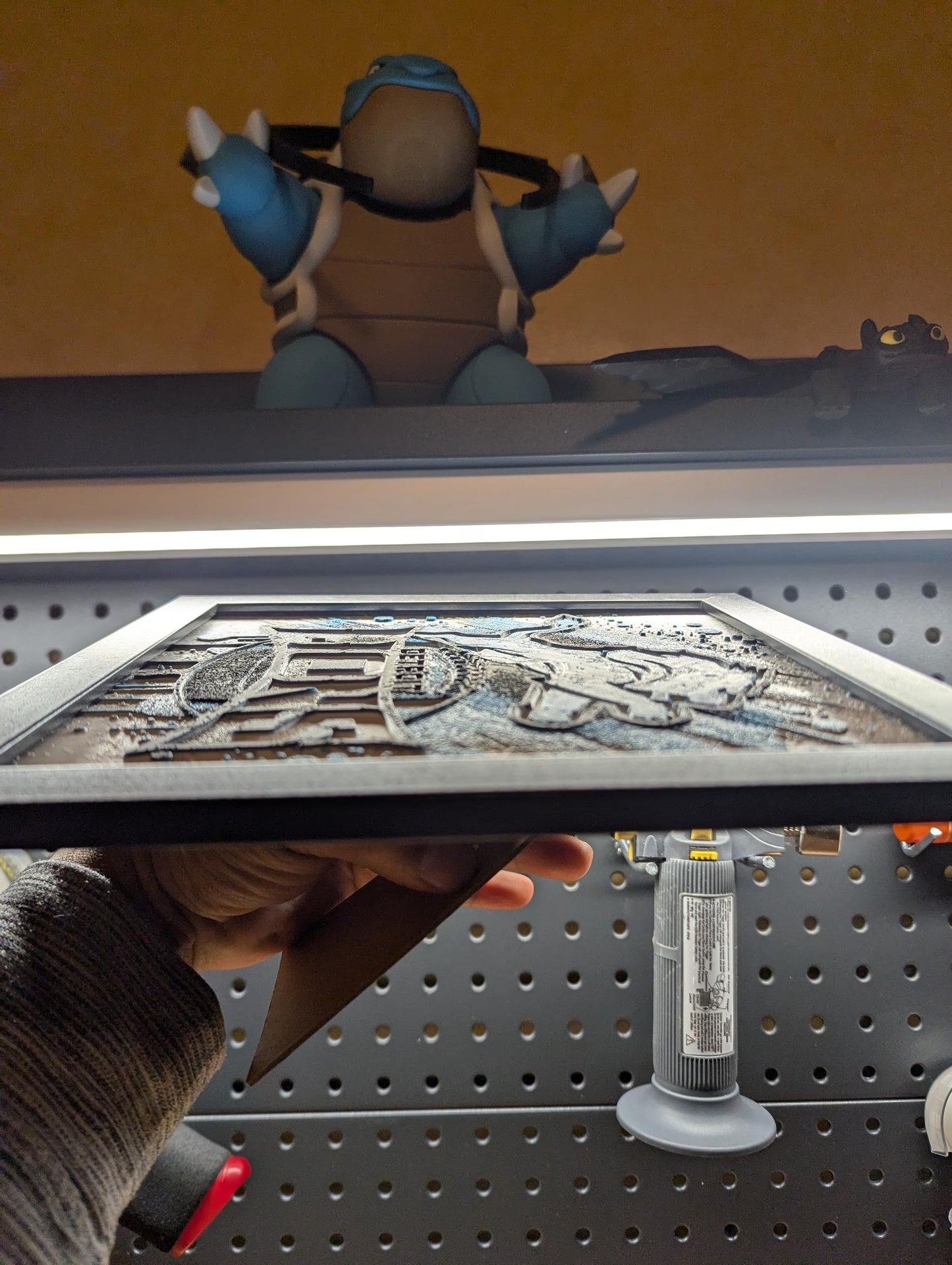 Detroit Lions Team Logo Wall/Desk Decor, Hueforge