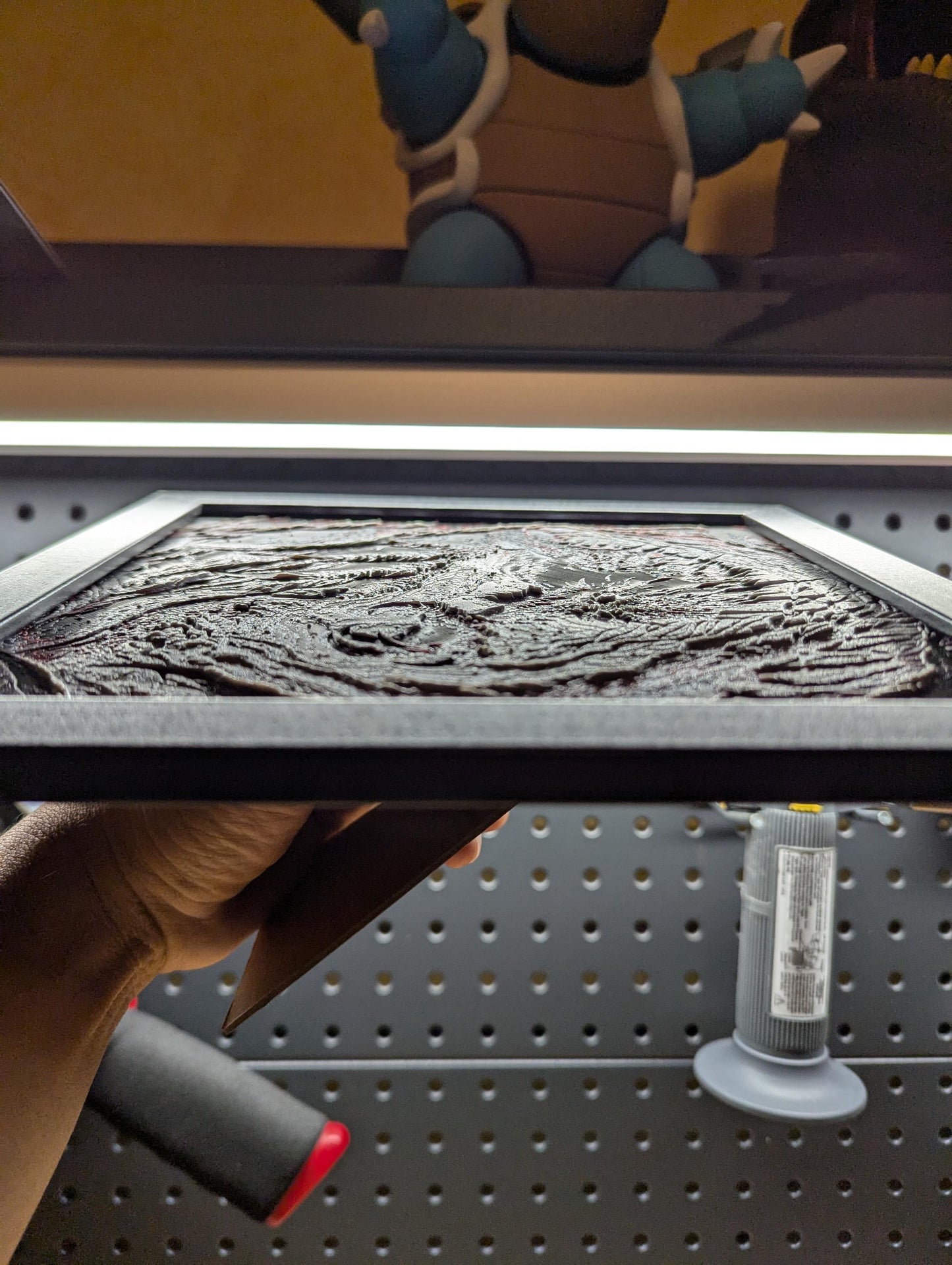 Cave Monster Wall/Desk Decor, Hueforge