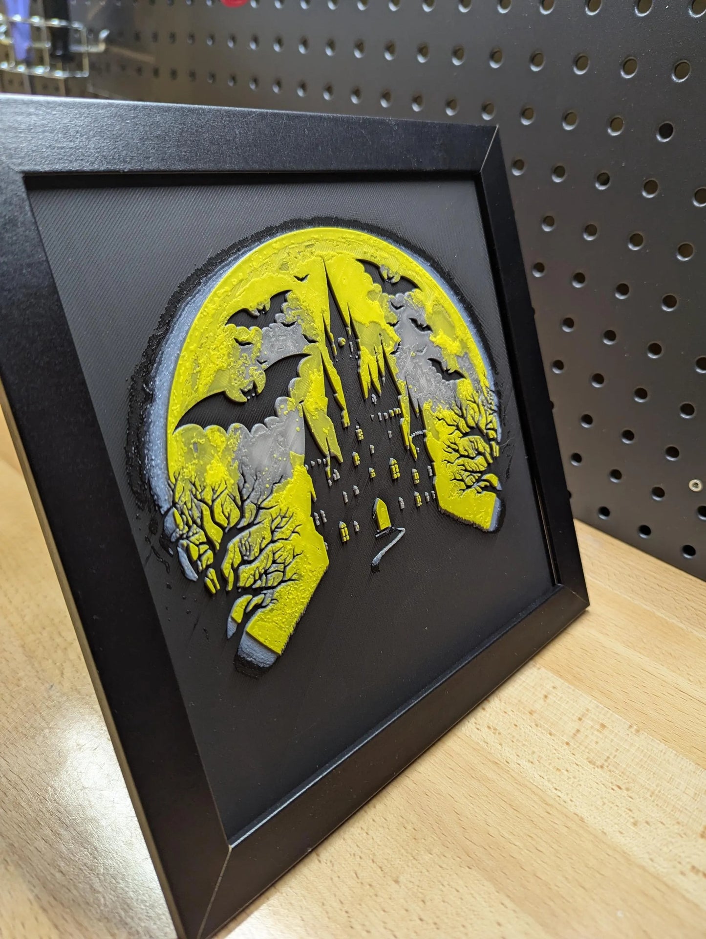 Haunted Castle Wall/Desk Decor, Hueforge