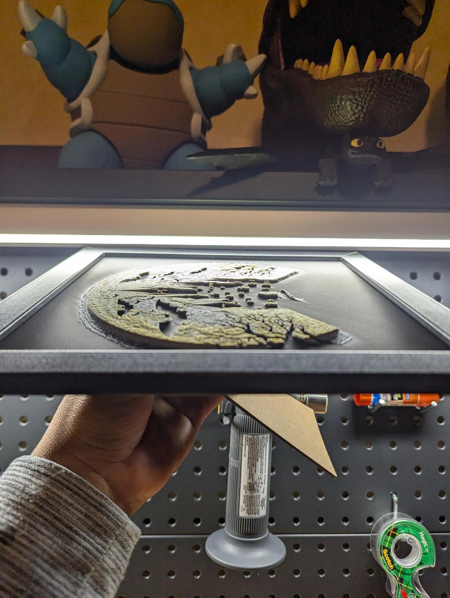 Haunted Castle Wall/Desk Decor, Hueforge