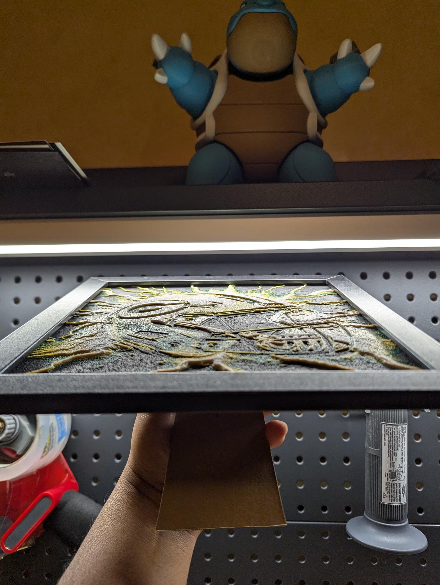 Green Bay Packers Lightning Helmet Wall/Desk Decor, Hueforge