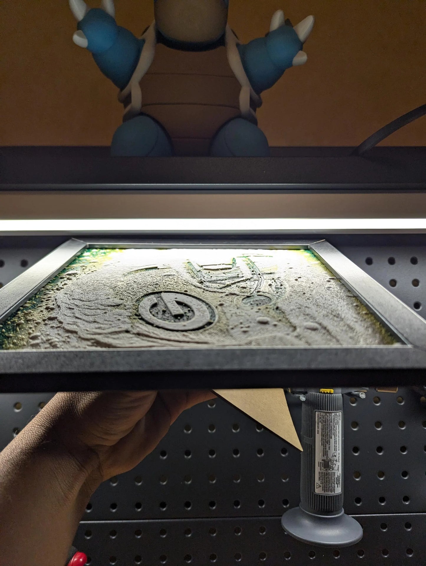 Green Bay Packers Heavy Snow Fall Helmet Wall/Desk Decor, Hueforge