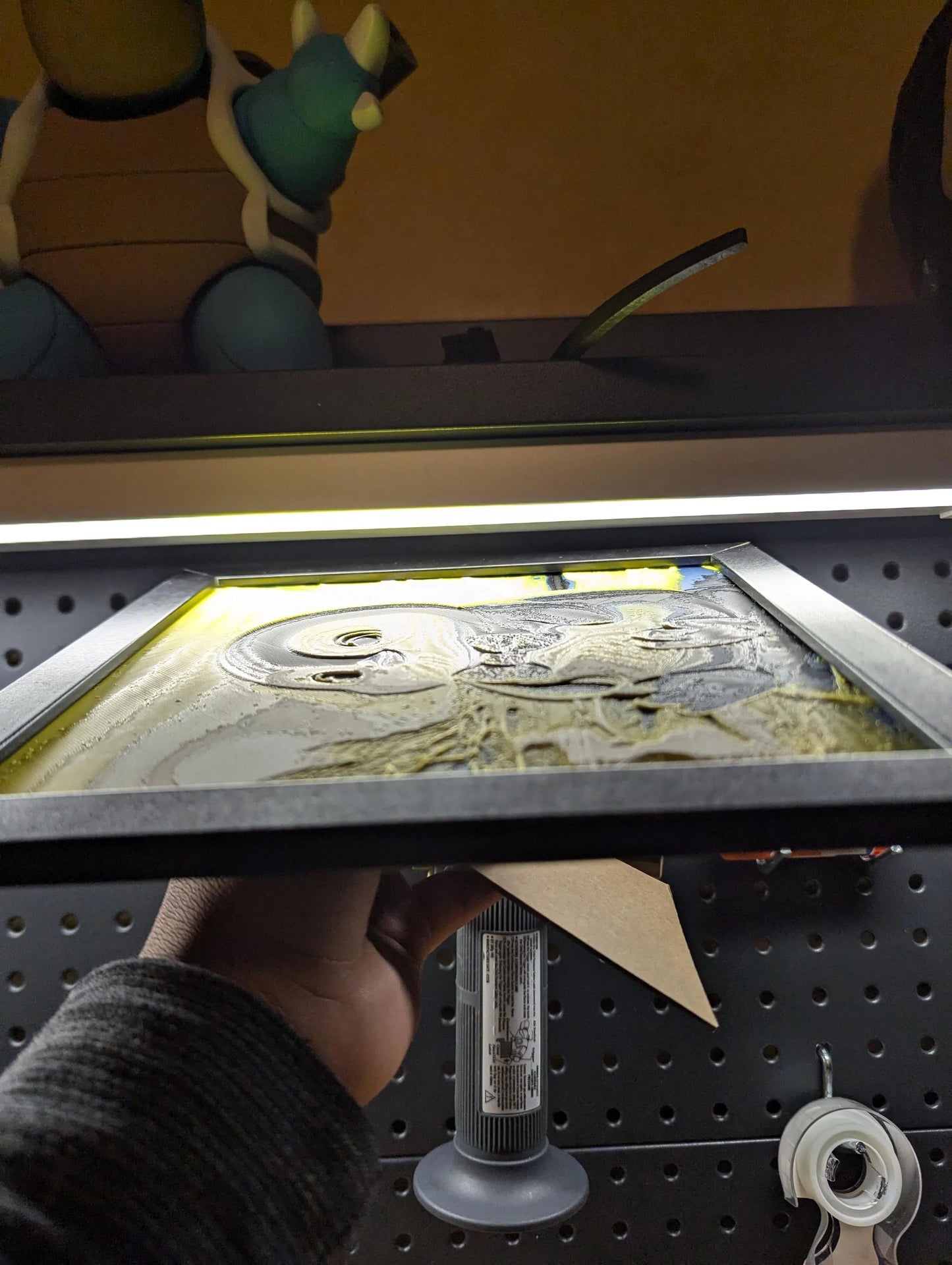 Baby Penguin Wall/Desk Decor, Hueforge