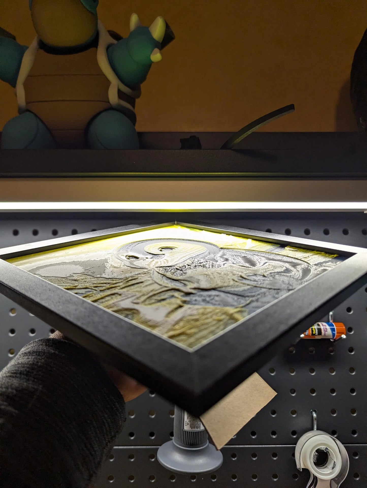 Baby Penguin Wall/Desk Decor, Hueforge