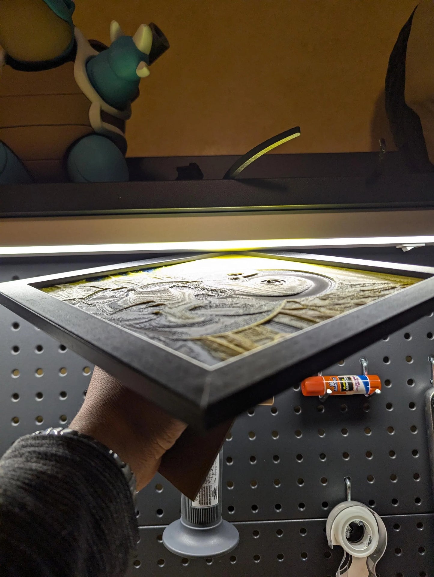 Baby Penguin Wall/Desk Decor, Hueforge