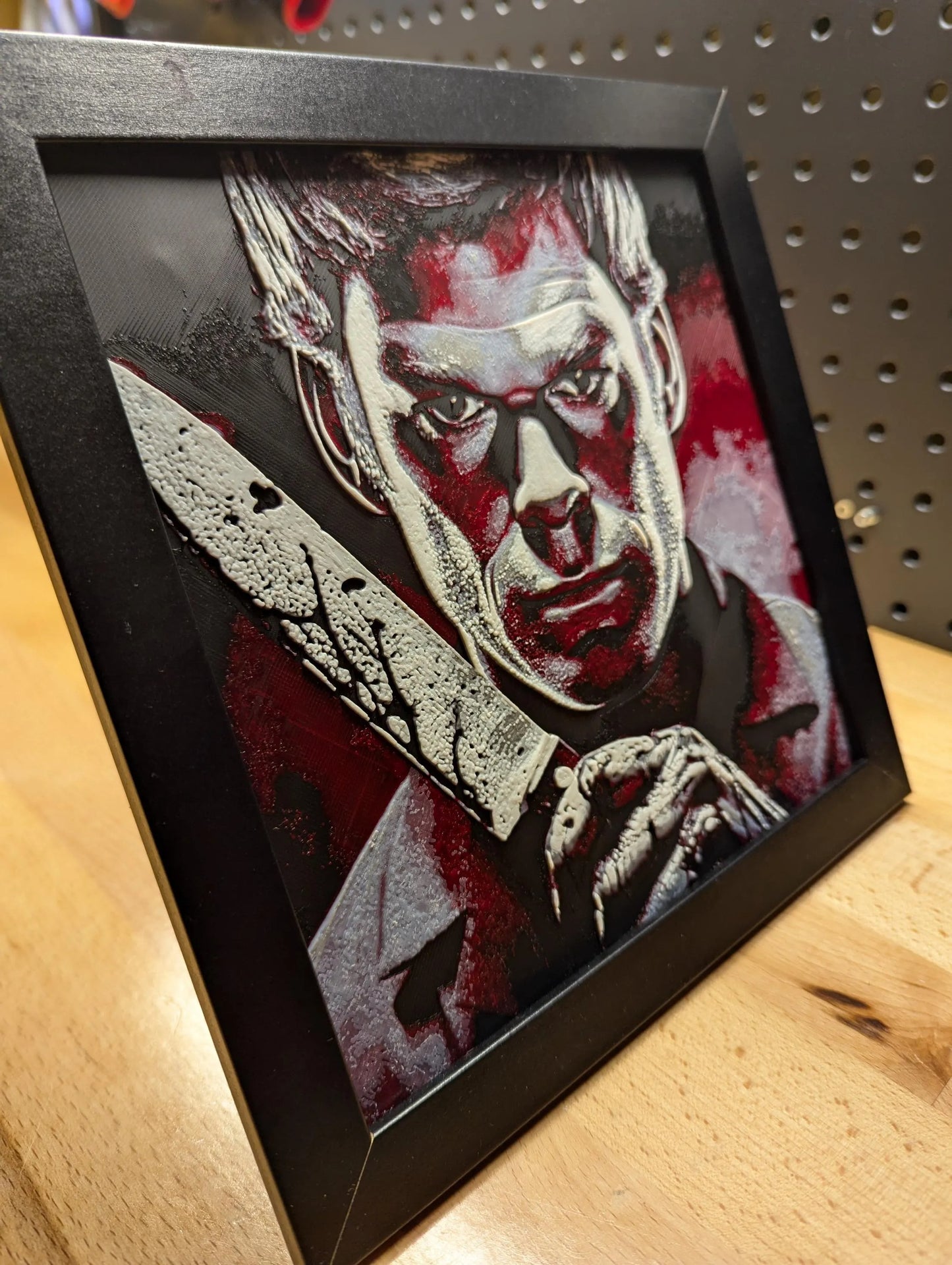 Dexter Morgan Wielding Knife Wall/Desk Decor, Hueforge