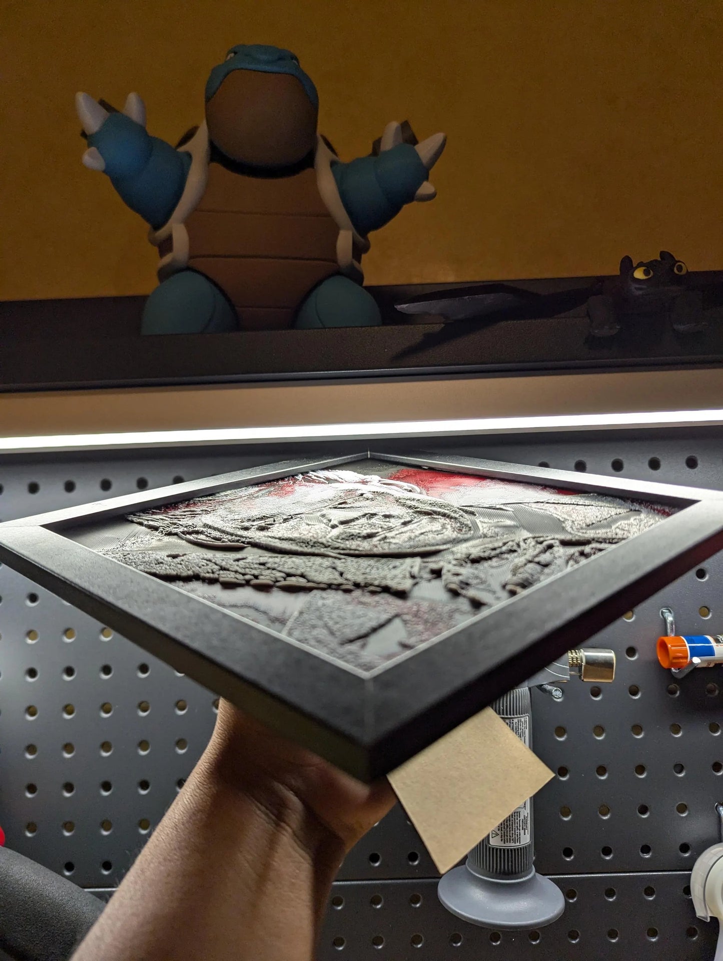 Dexter Morgan Wielding Knife Wall/Desk Decor, Hueforge