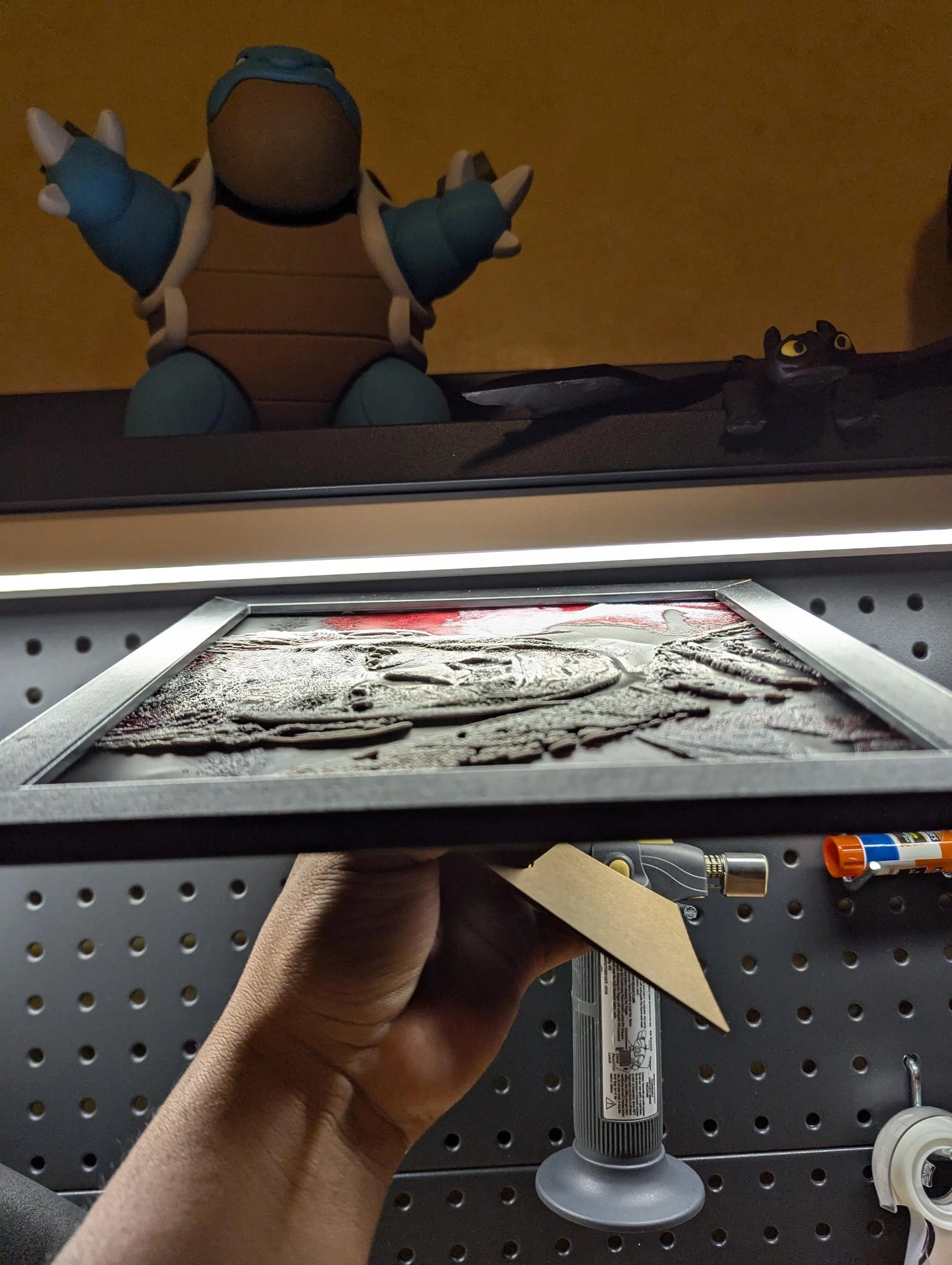 Dexter Morgan Wielding Knife Wall/Desk Decor, Hueforge