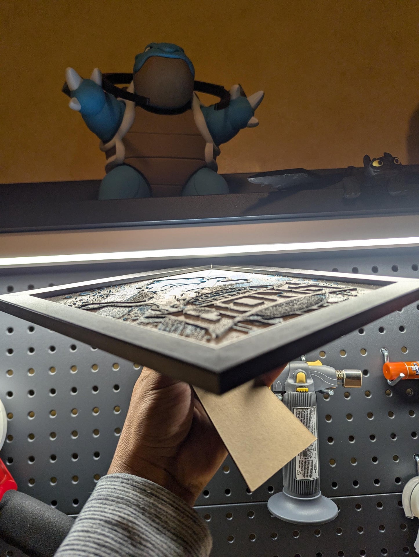Detroit Lions Team Logo Wall/Desk Decor, Hueforge
