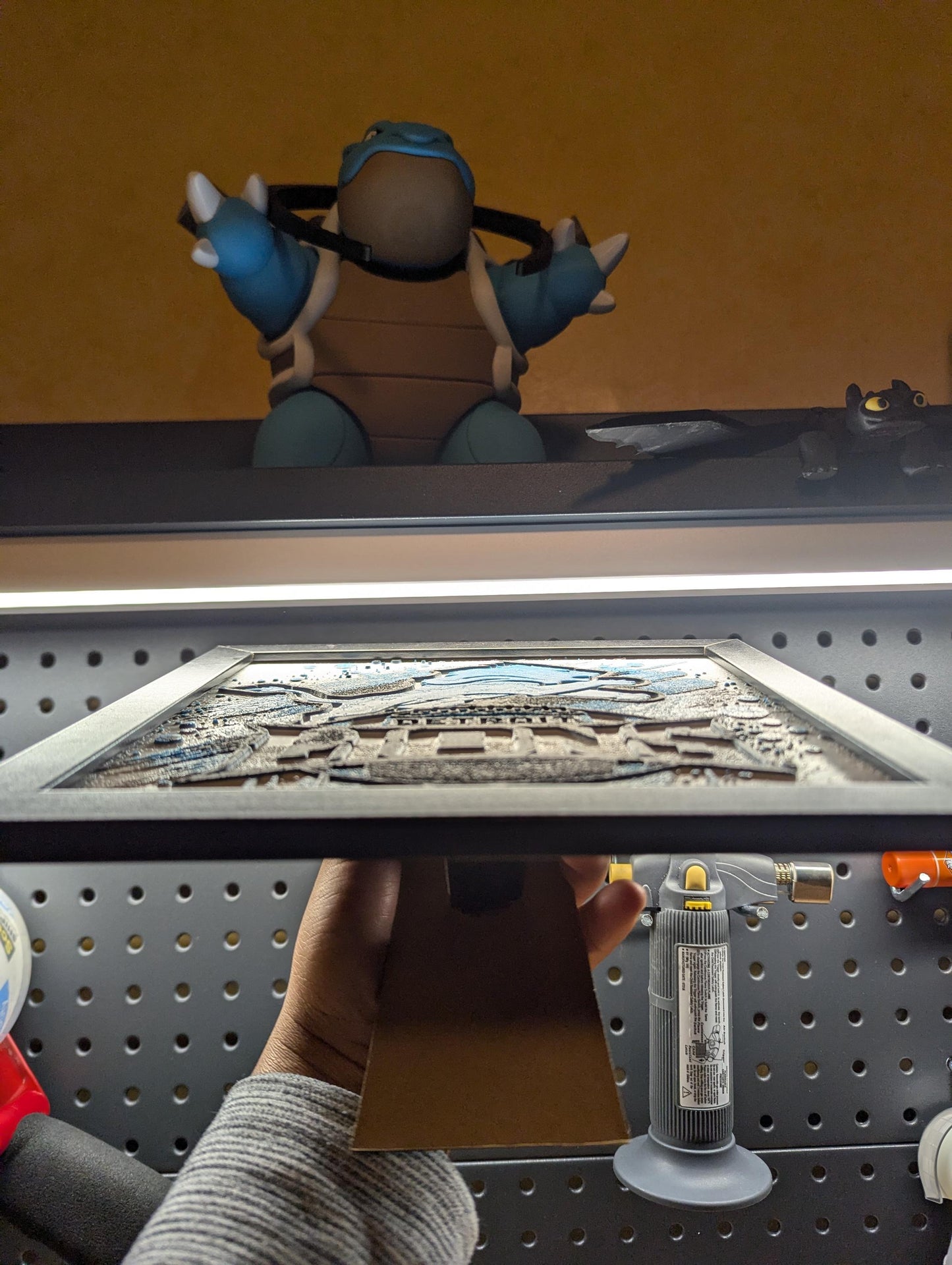 Detroit Lions Team Logo Wall/Desk Decor, Hueforge