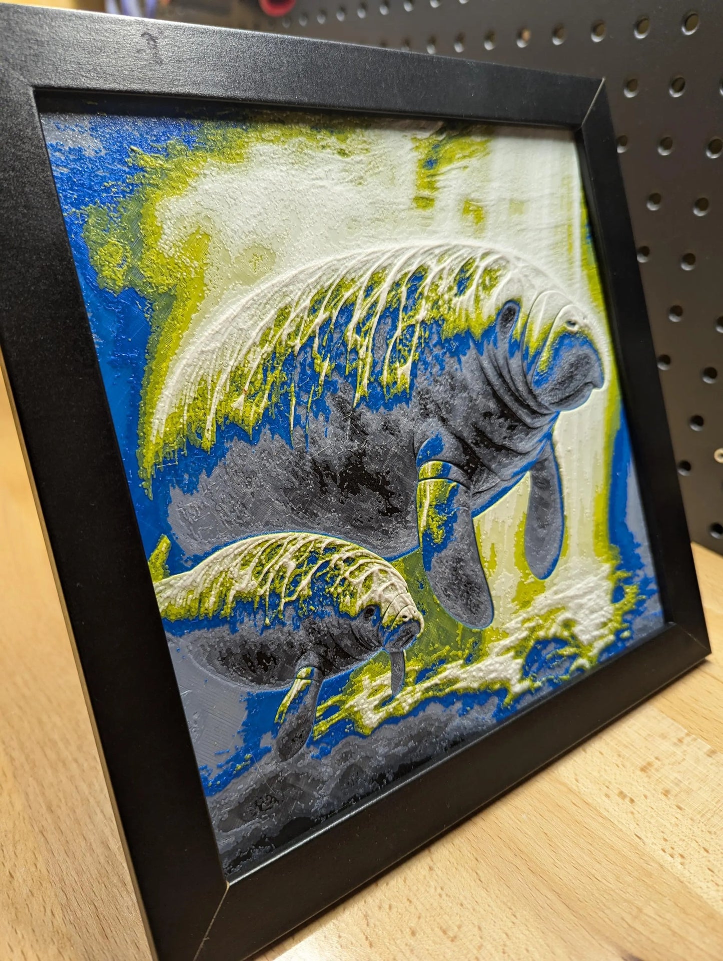 Manatee Wall/Desk Decor, Hueforge