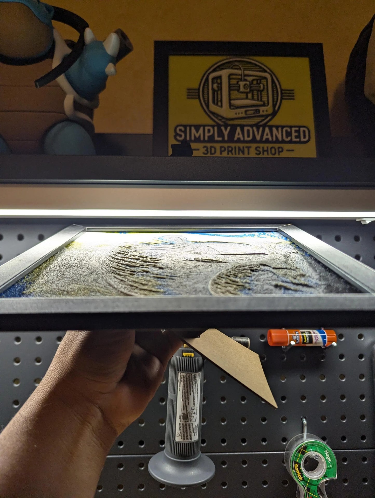 Manatee Wall/Desk Decor, Hueforge