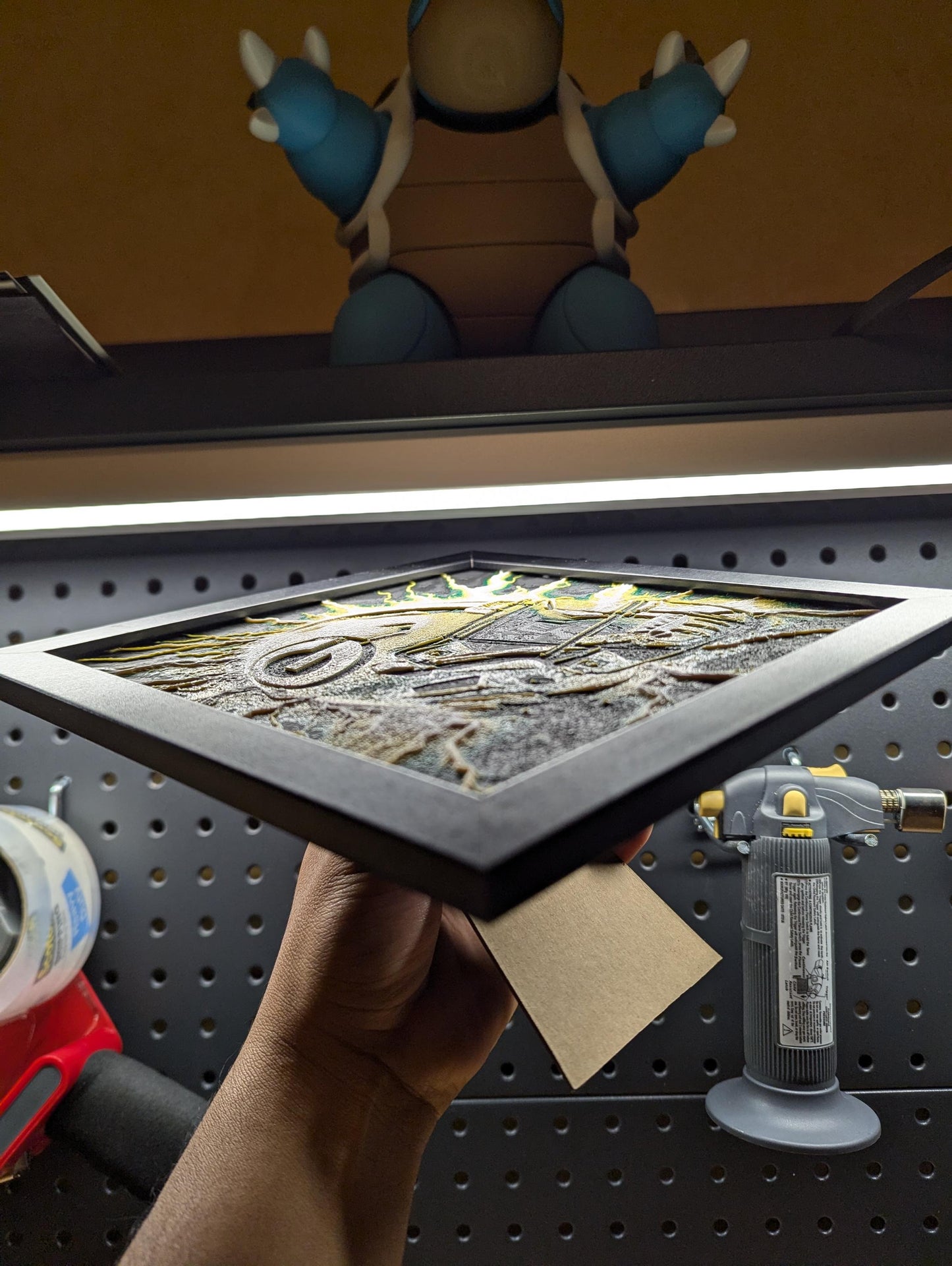 Green Bay Packers Lightning Helmet Wall/Desk Decor, Hueforge