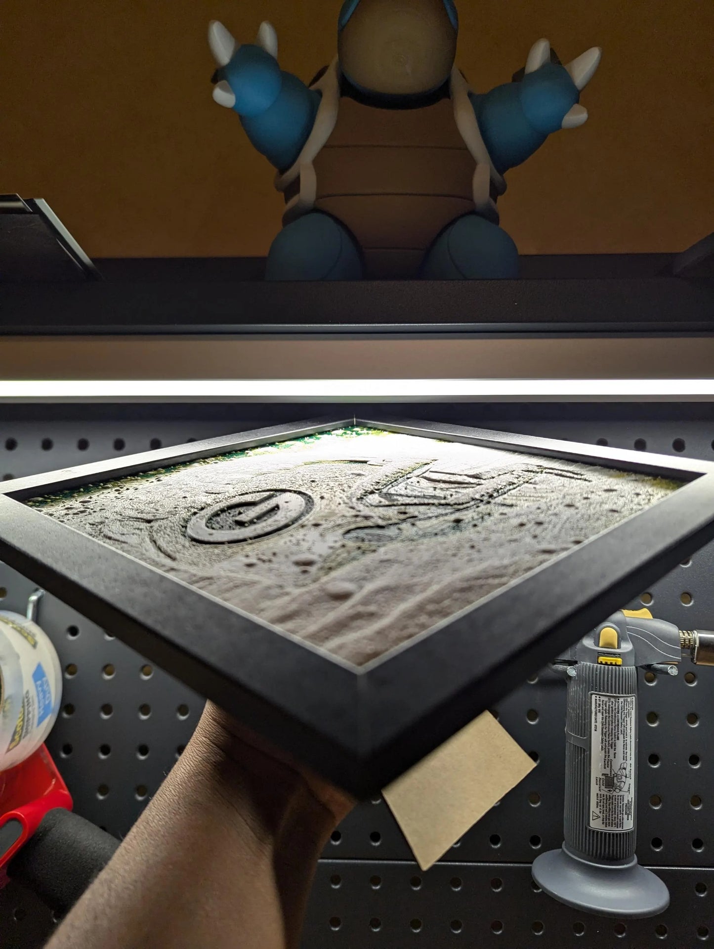 Green Bay Packers Heavy Snow Fall Helmet Wall/Desk Decor, Hueforge