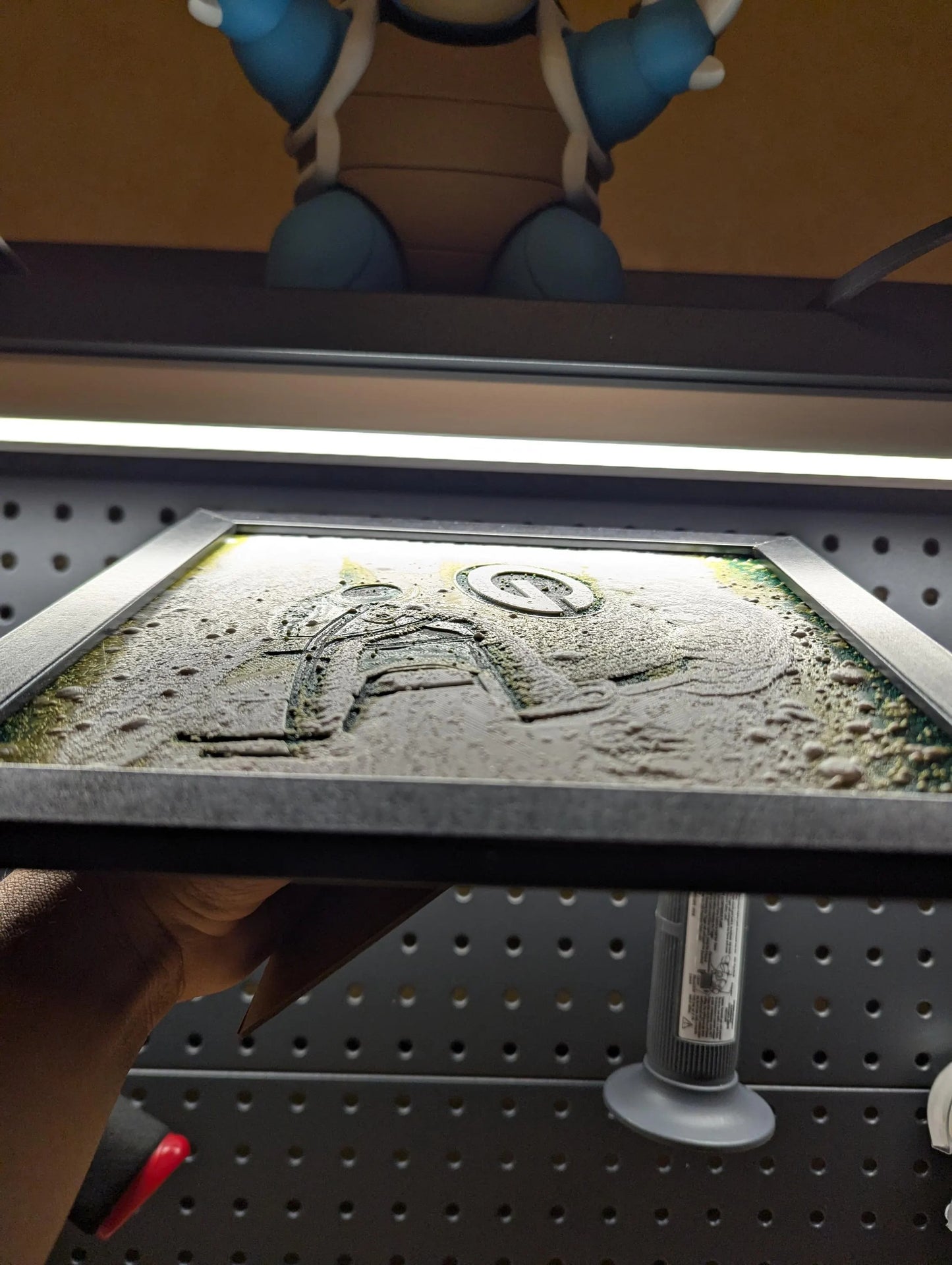 Green Bay Packers Heavy Snow Fall Helmet Wall/Desk Decor, Hueforge