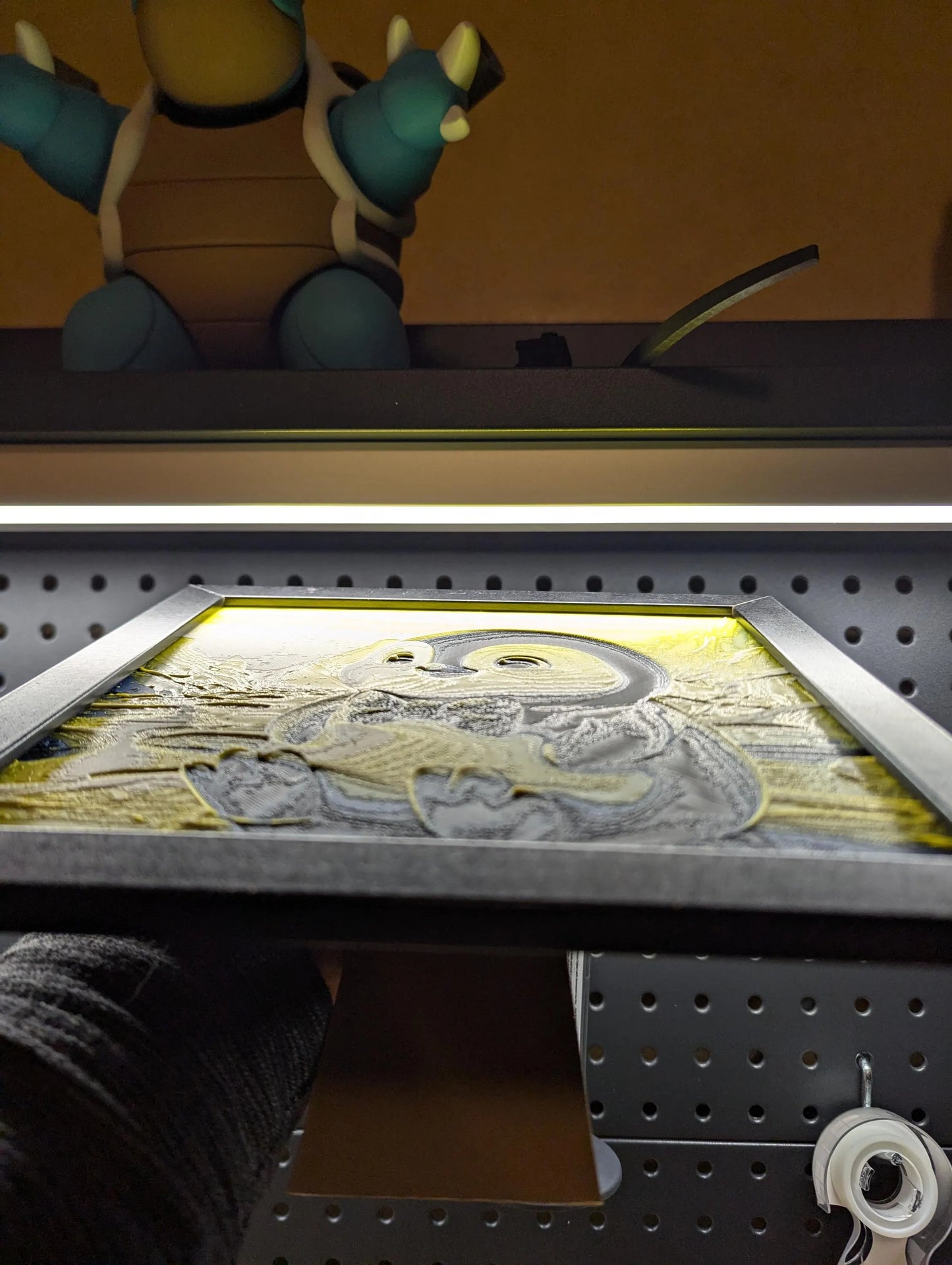 Baby Penguin Wall/Desk Decor, Hueforge