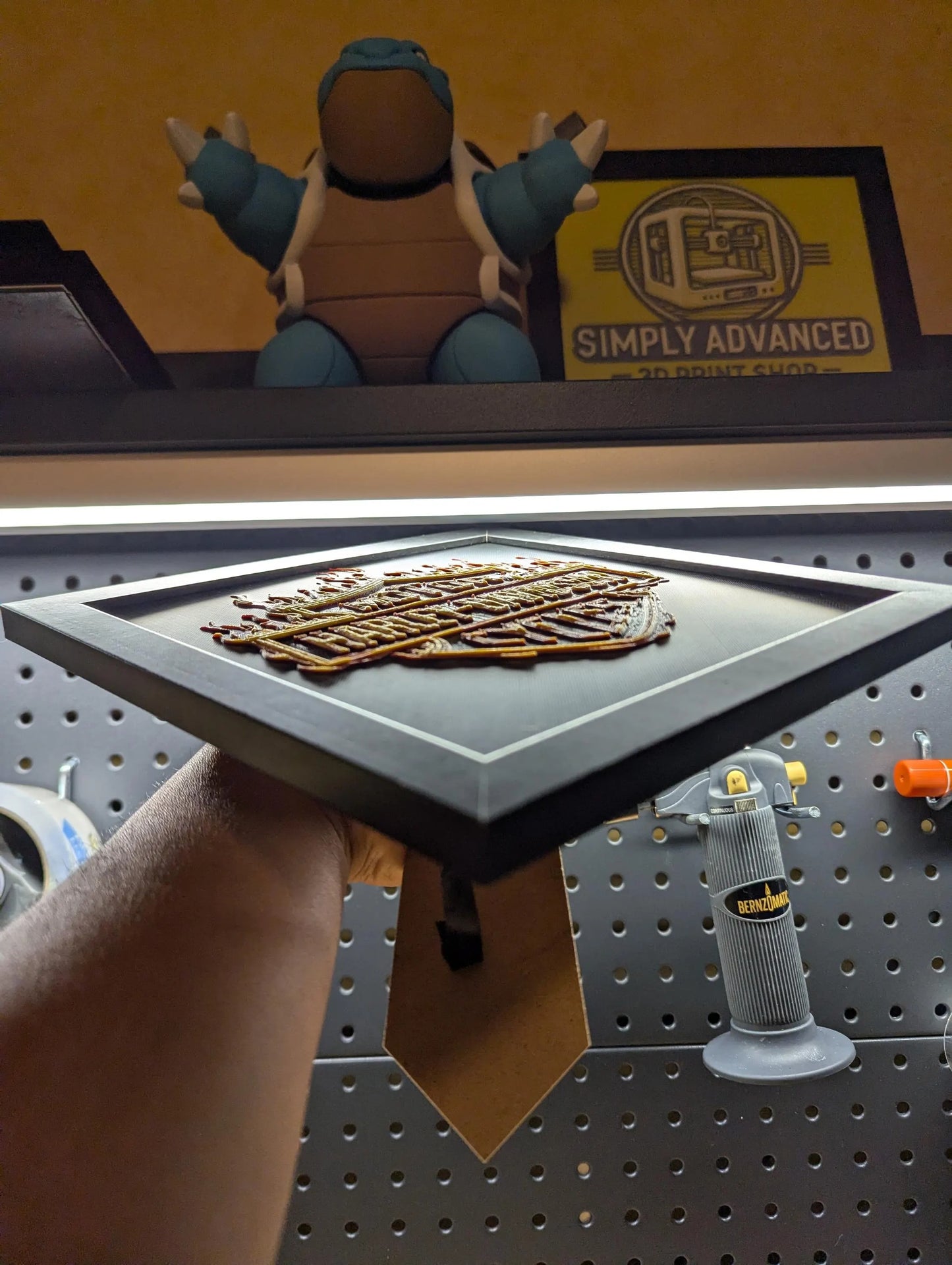 Harley Davidson Logo Wall/Desk Decor, Hueforge