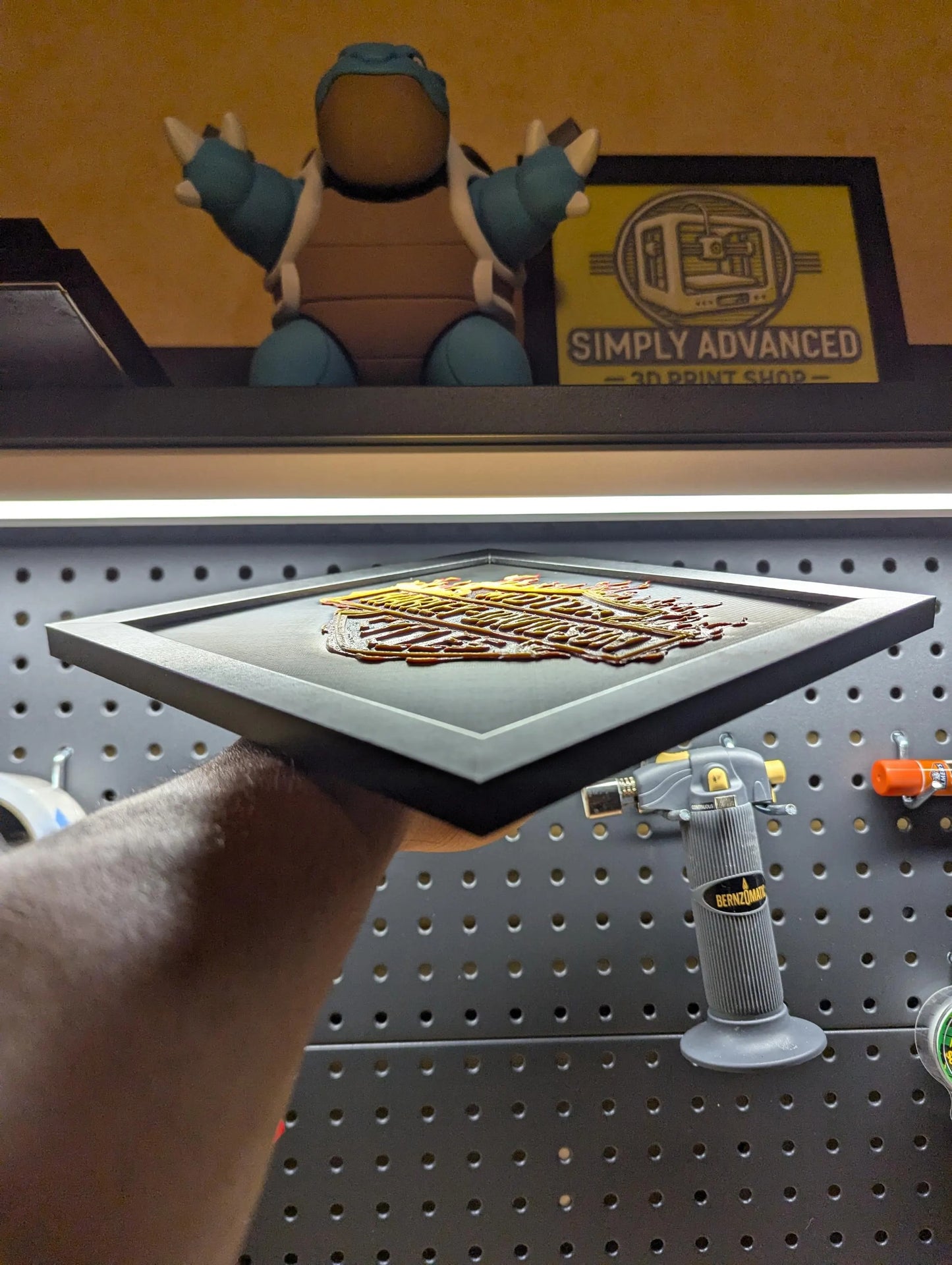 Harley Davidson Logo Wall/Desk Decor, Hueforge