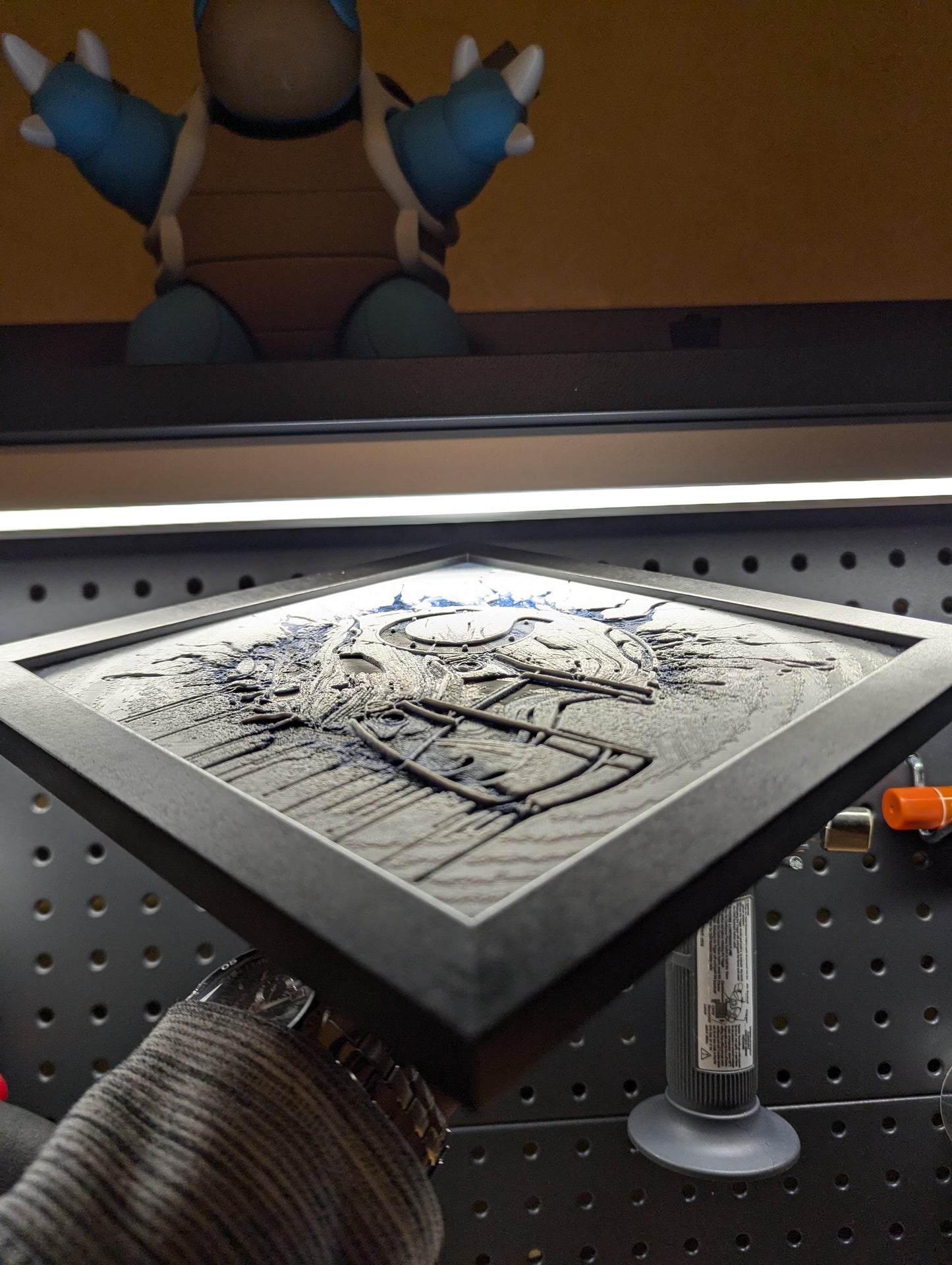 Indianapolis Colts Helmet Wall/Desk Decor, Hueforge