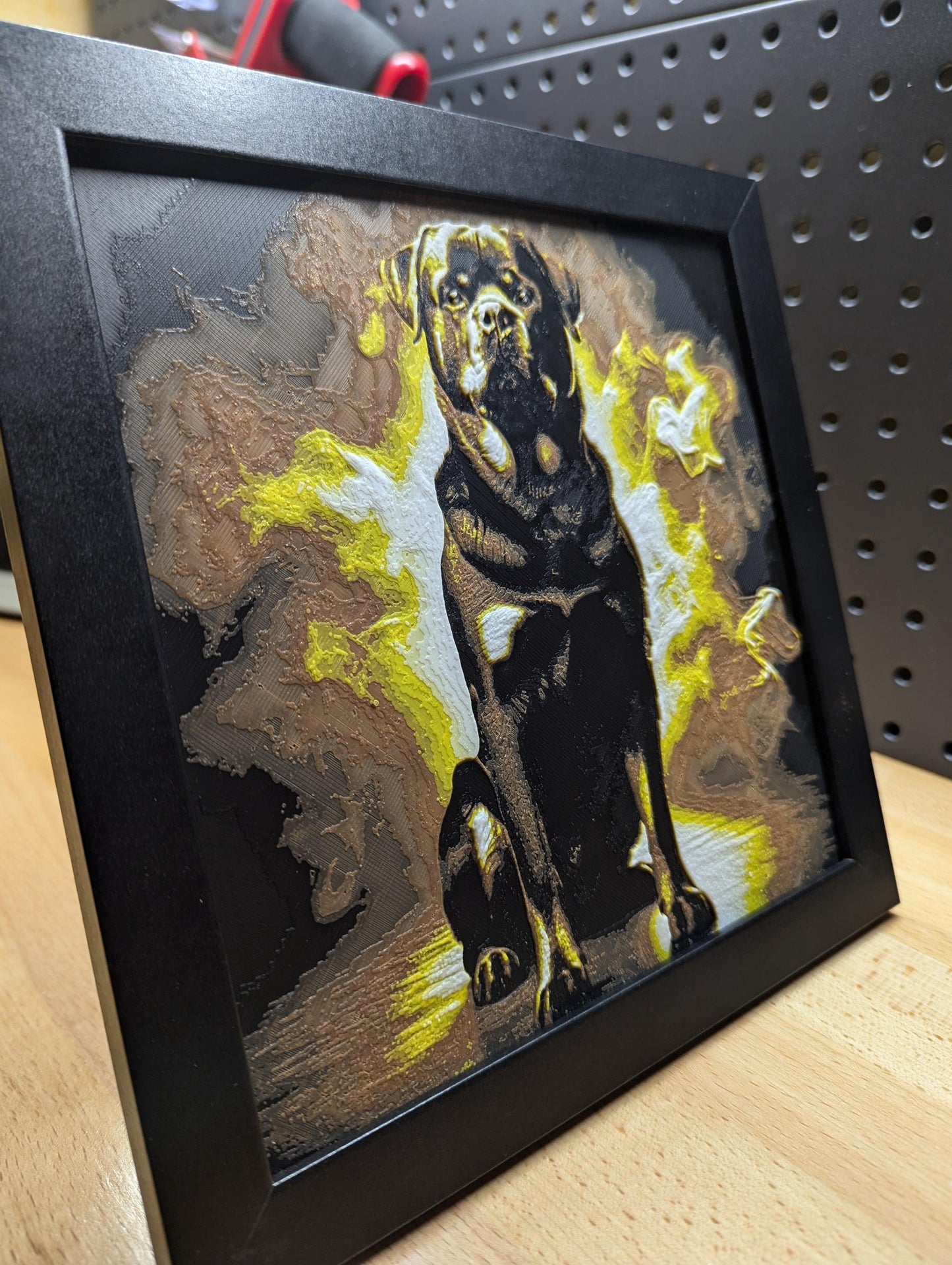 Rottweiler Wall/Desk Decor, Hueforge