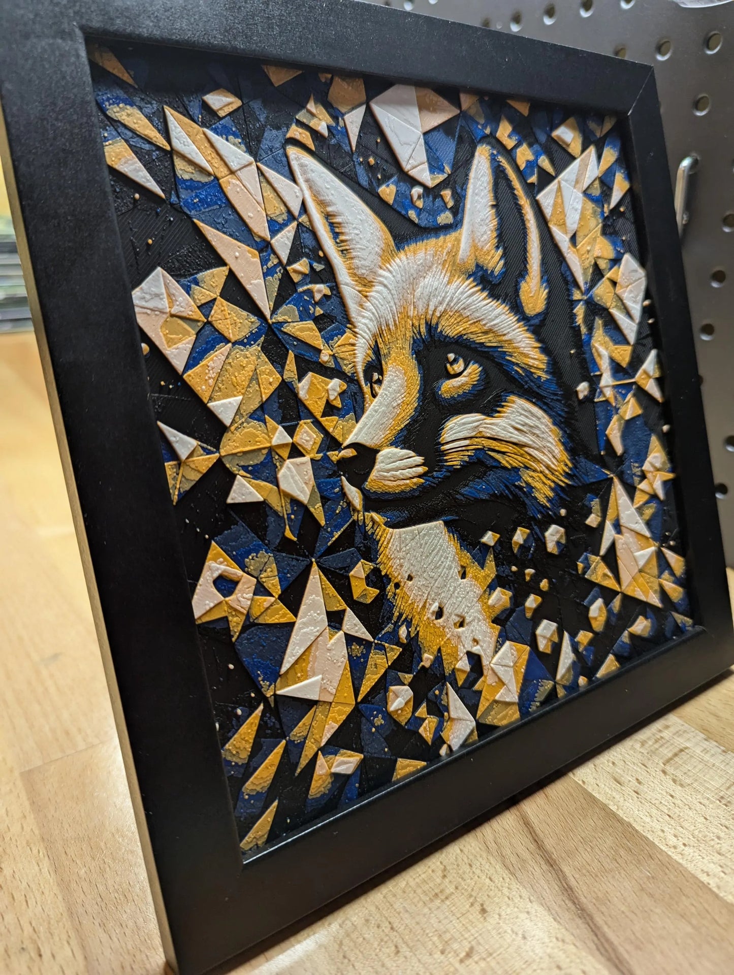 Fox Pattern Wall/Desk Decor, Hueforge