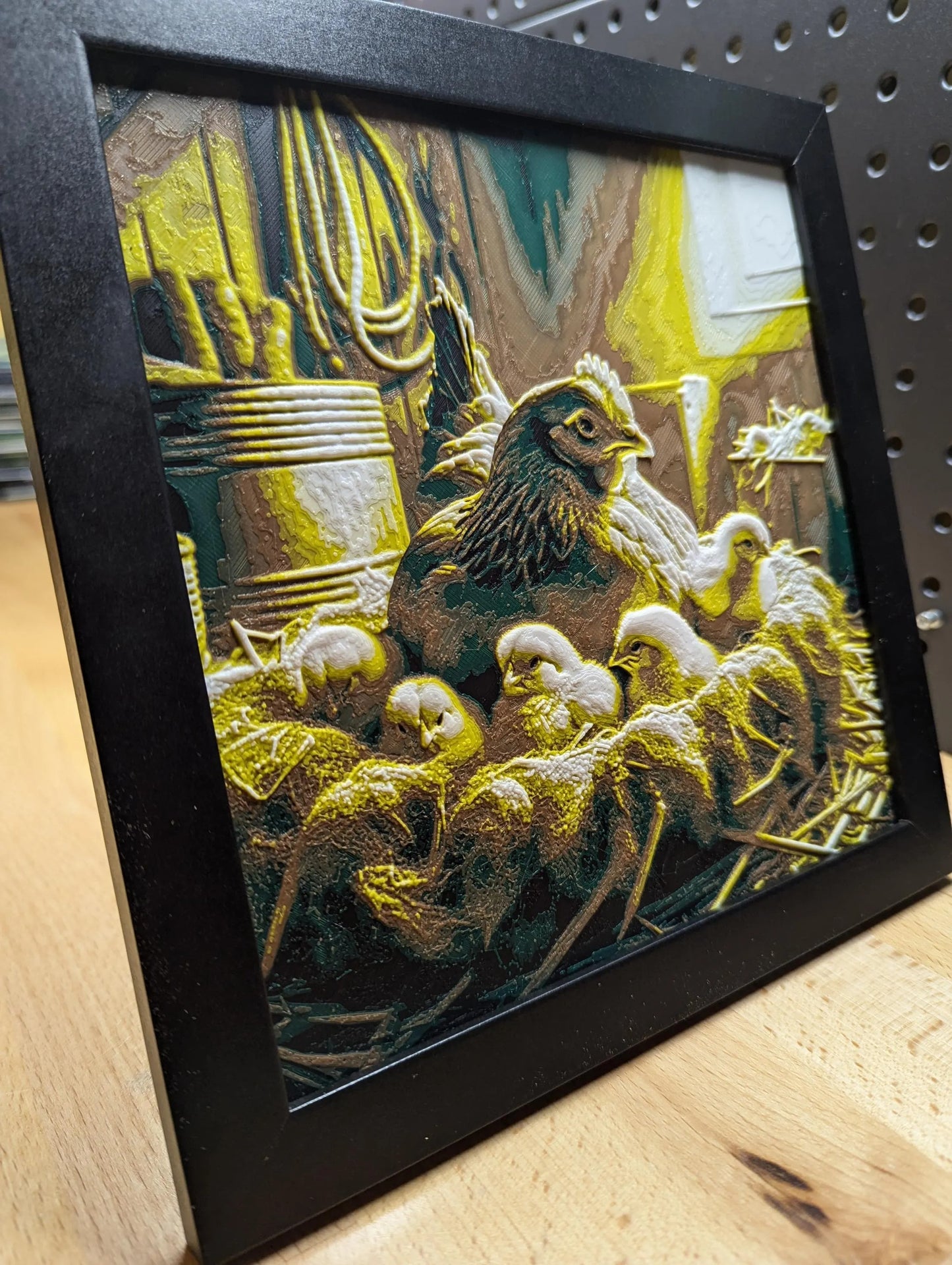 Mother Hen Wall/Desk Decor, Hueforge