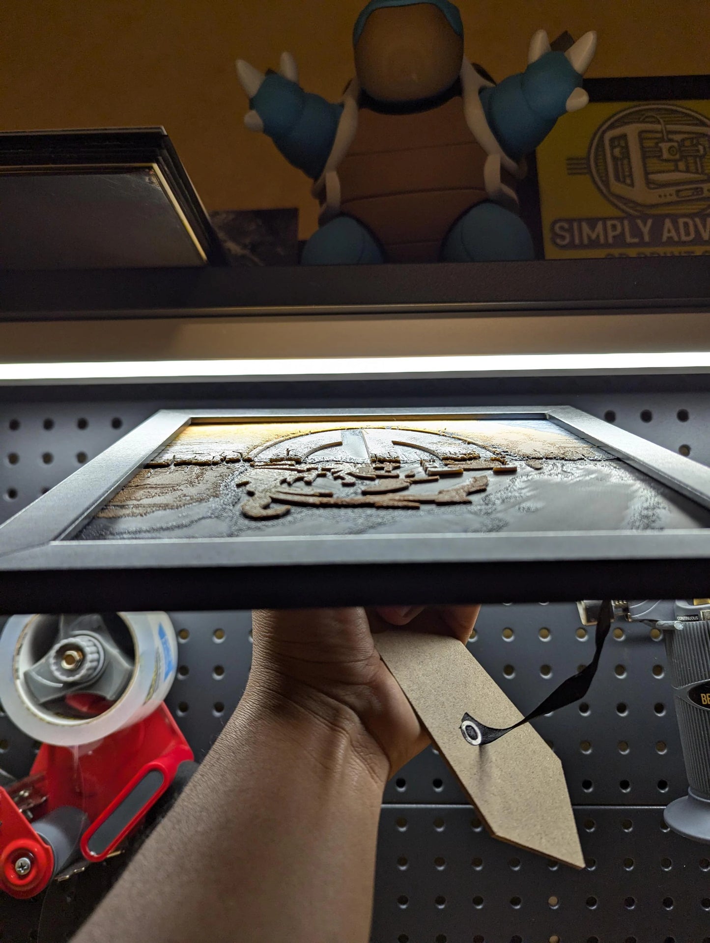 House Divided Green Bay Packers Chicago Bears Wall/Desk Decor, Hueforge