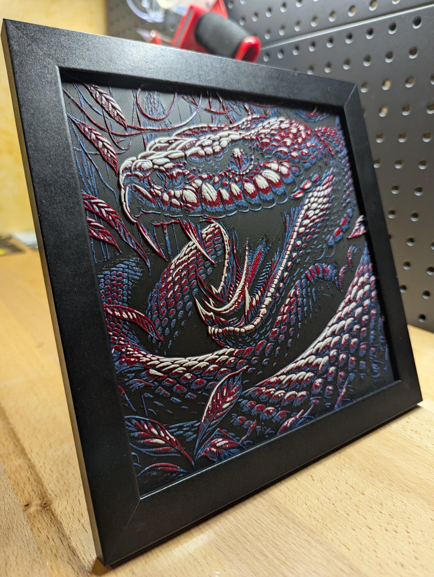 Snake Wall/Desk Decor, Hueforge