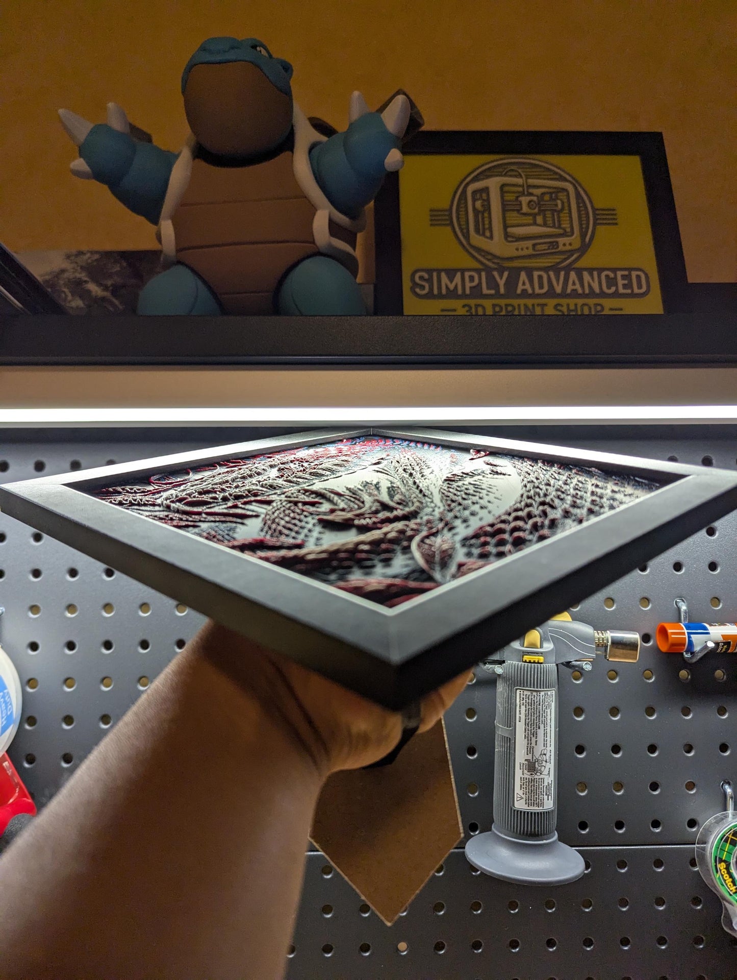 Snake Wall/Desk Decor, Hueforge
