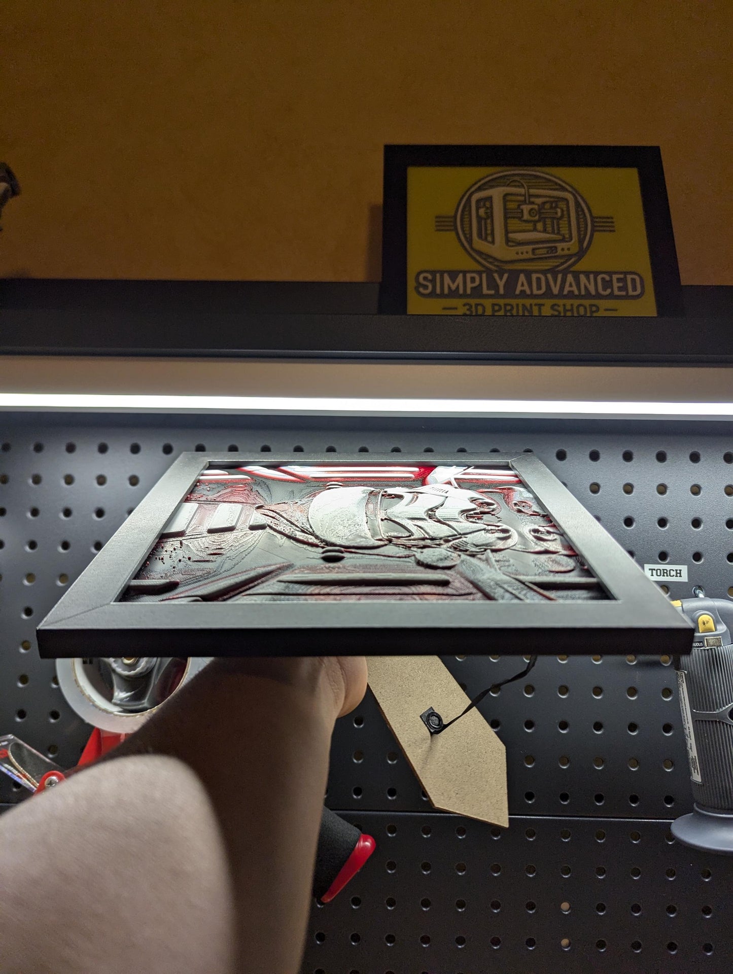 Christmas Storm Trooper Wall/Desk Decor