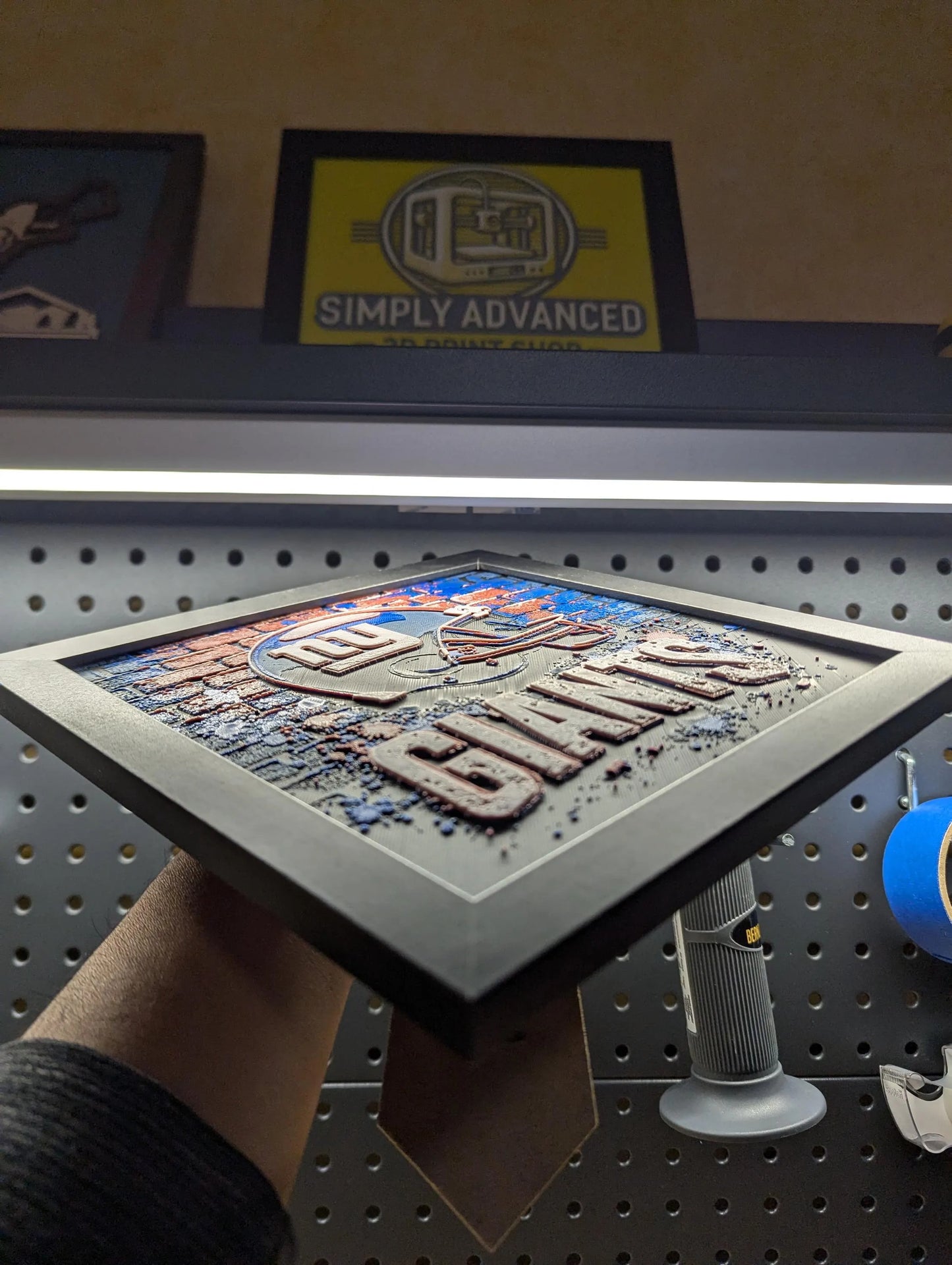 New York Giants Wall/Desk Decor, Hueforge