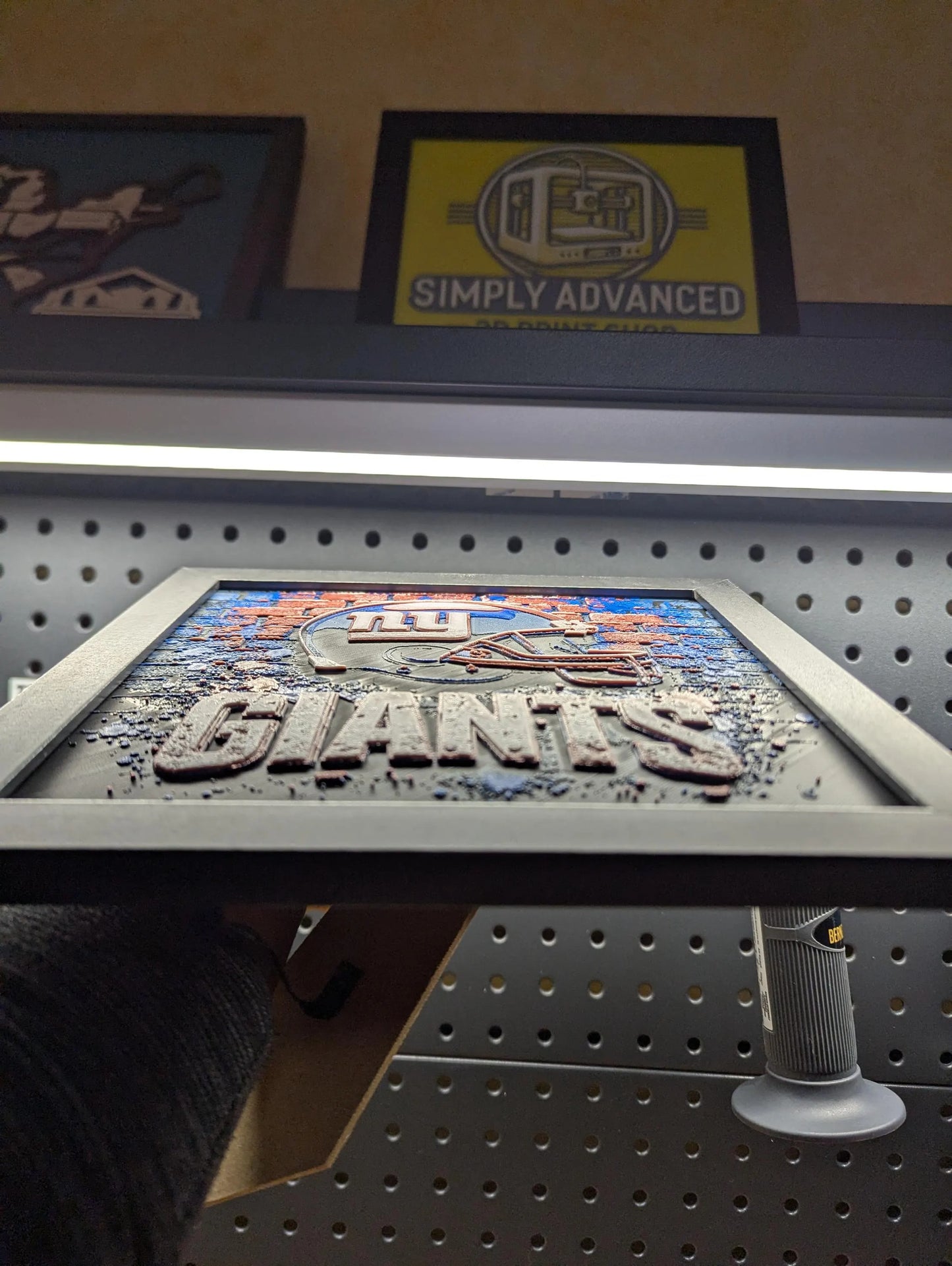 New York Giants Wall/Desk Decor, Hueforge