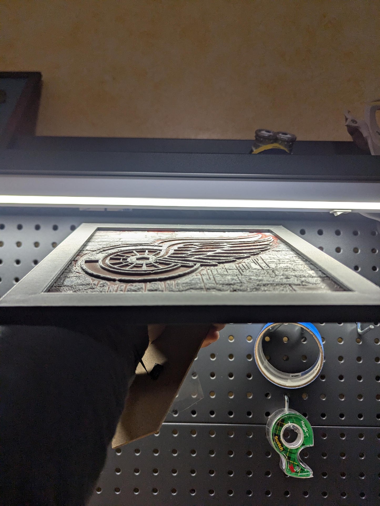 House Divided Michigan vs Michigan State Logo Wall/Desk Decor, Hueforge