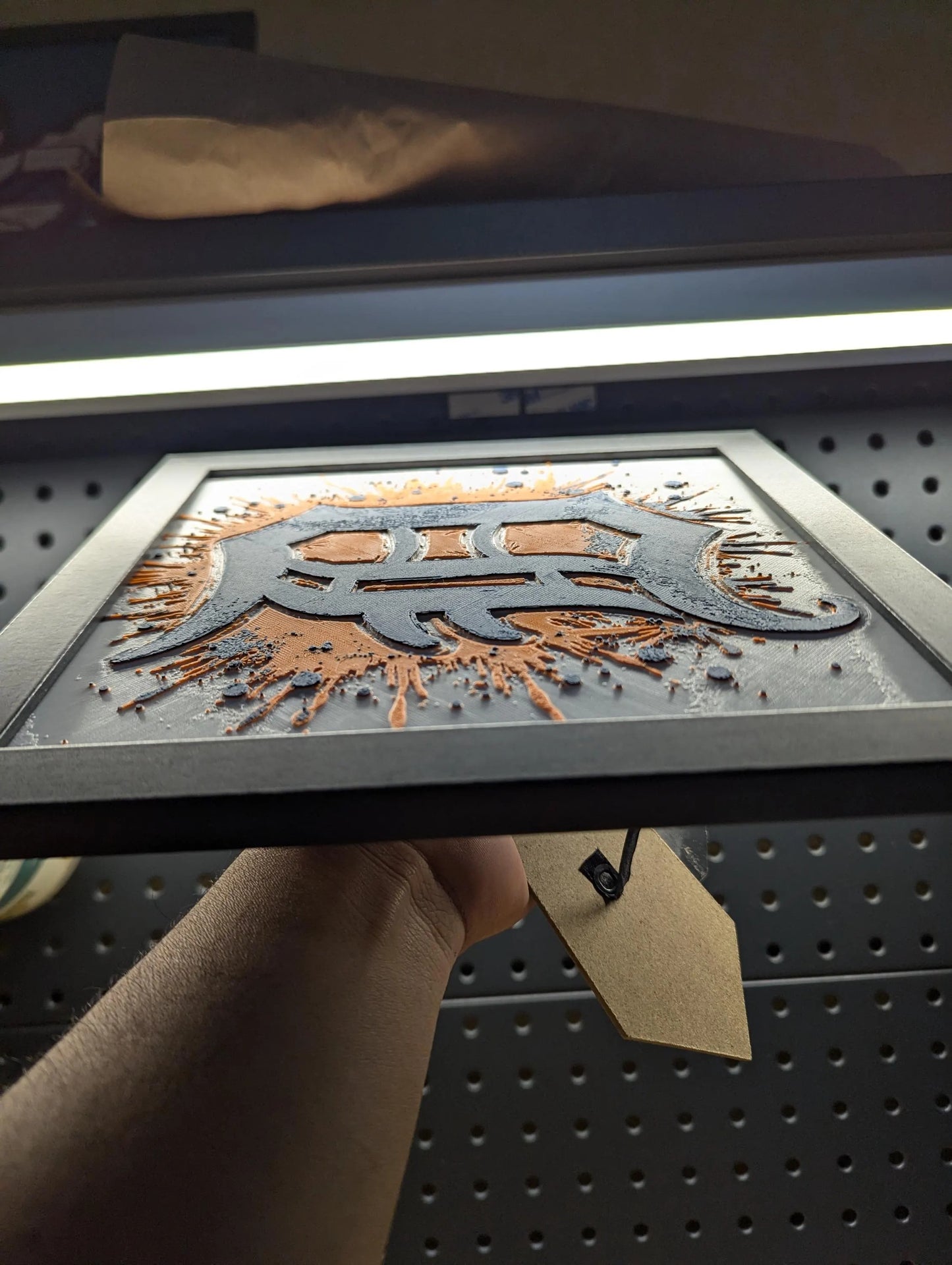 Detroit Tigers Logo Wall/Desk Decor, Hueforge