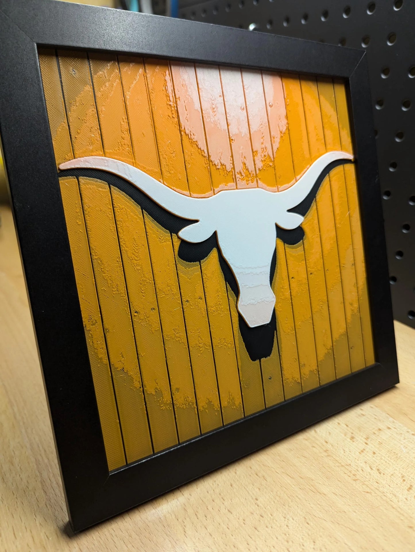 Texas Longhorns Logo Wall/Desk Decor, Hueforge
