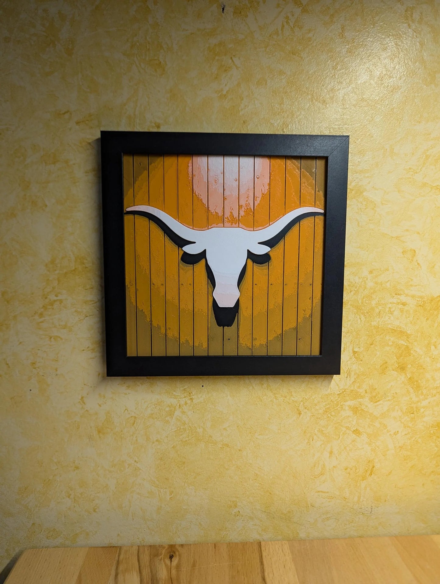 Texas Longhorns Logo Wall/Desk Decor, Hueforge