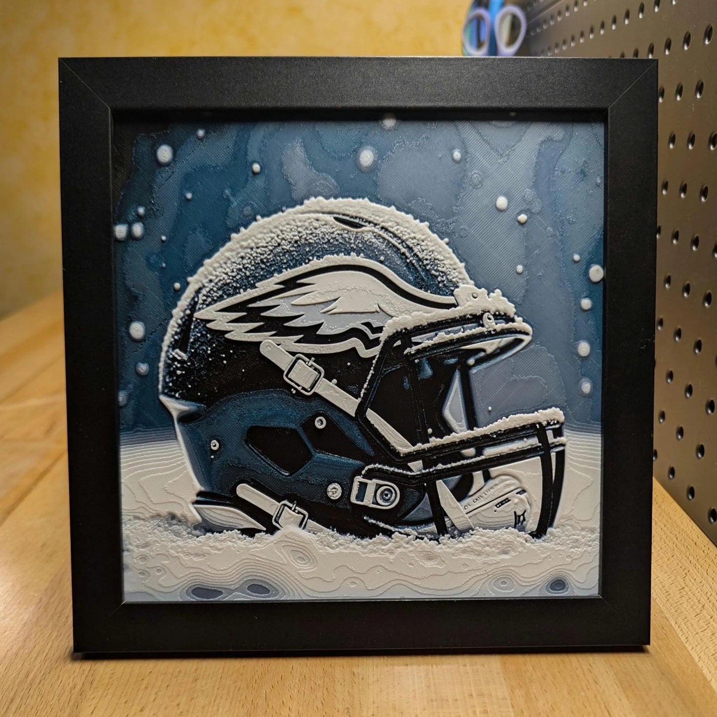 Philadelphia Eagles Helmet Wall/Desk Decor, Hueforge